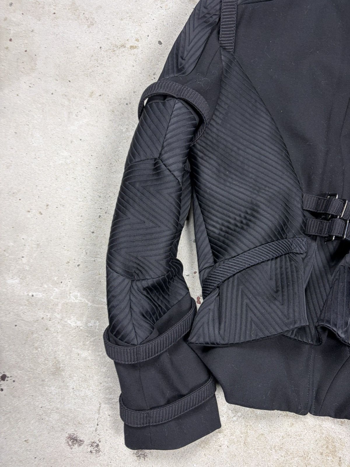 Versace FW2003 Gianni Versace by Donatella Bondage Moto Biker Jacket Size M / US 6-8 / IT 42-44 - 17 Thumbnail