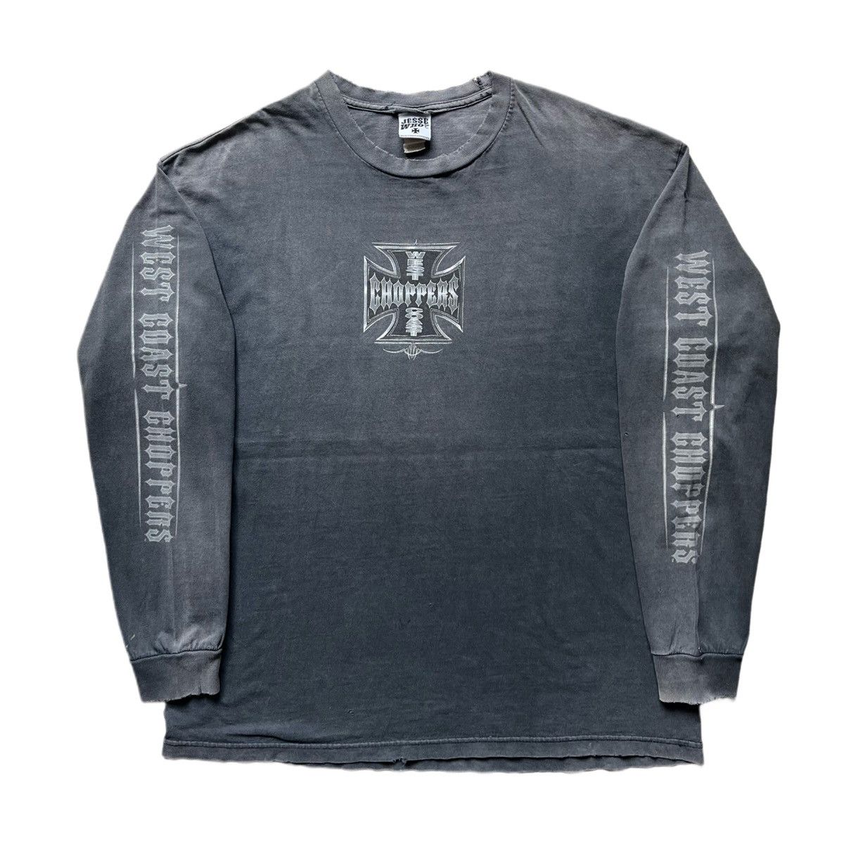 Harley Davidson Vintage OG West coast choppers long sleeve Faded distressed Size US XL / EU 56 / 4 - 2 Thumbnail