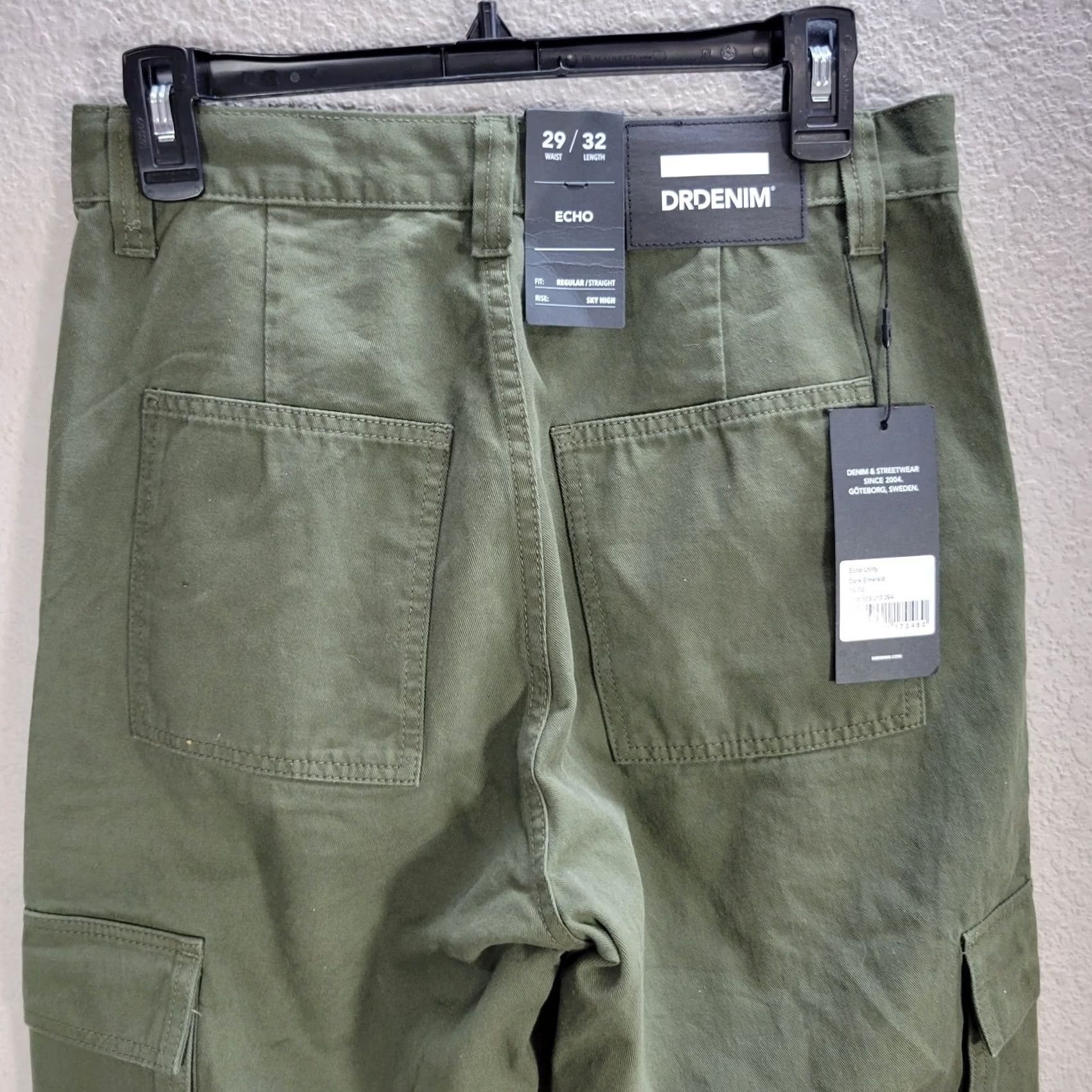 Vintage VINTAGE Echo DRDENIM Women's Cargo Pants Green Straight Regular 29 NWT Size 29" - 5 Thumbnail