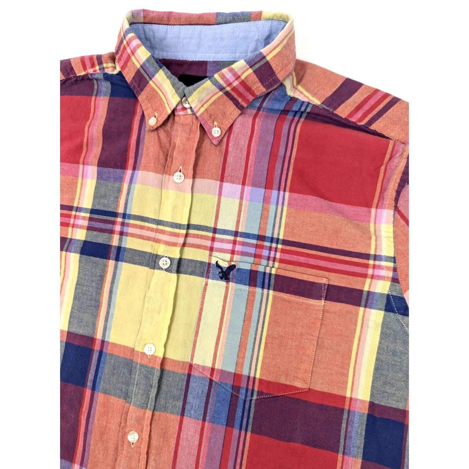 American Eagle Outfitters American Eagle Outfitters Shirt Men L Multicolor Plaid Flannel Long Sleeve Button-Up, Classic Fit, Casual Size US L / EU 52-54 / 3 - 2 Thumbnail