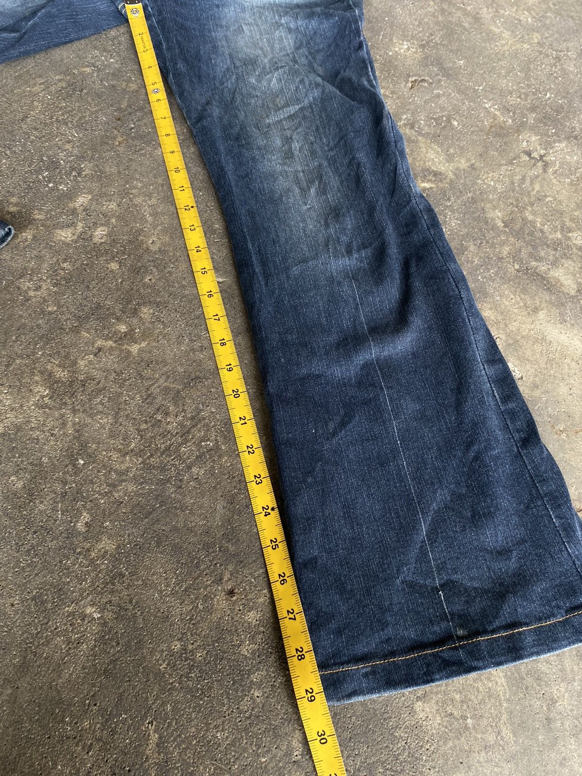 14th Addiction CROCODILE BOOTCUT DENIM PANTS Size 29" - 13 Thumbnail