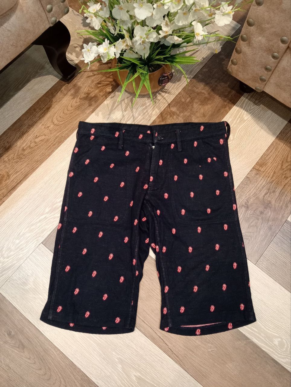 VINTAGE HYSTERIC GLAMOUR X ROLLING STONES SHORTPANTS - NAVY