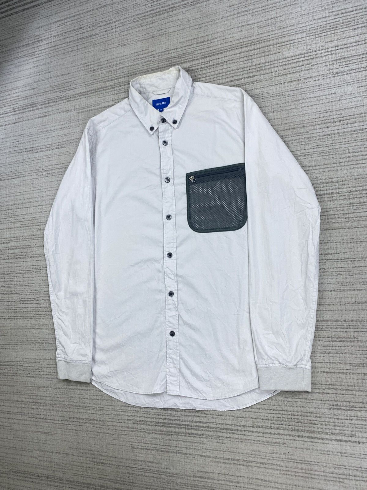Beams Plus × Japanese Brand × Vintage Vintage Beams Longsleeve Button Up Shirt Size US M / EU 48-50 / 2 - 4 Thumbnail