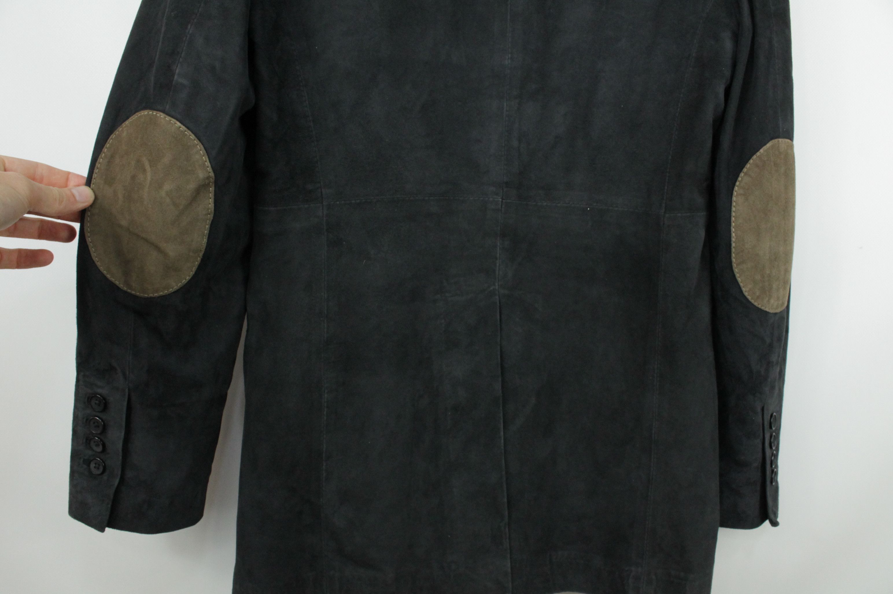Genuine Leather Anna Lascata Gray Suede Leather Michelle Blazer Jacket Size M / US 6-8 / IT 42-44 - 11 Thumbnail