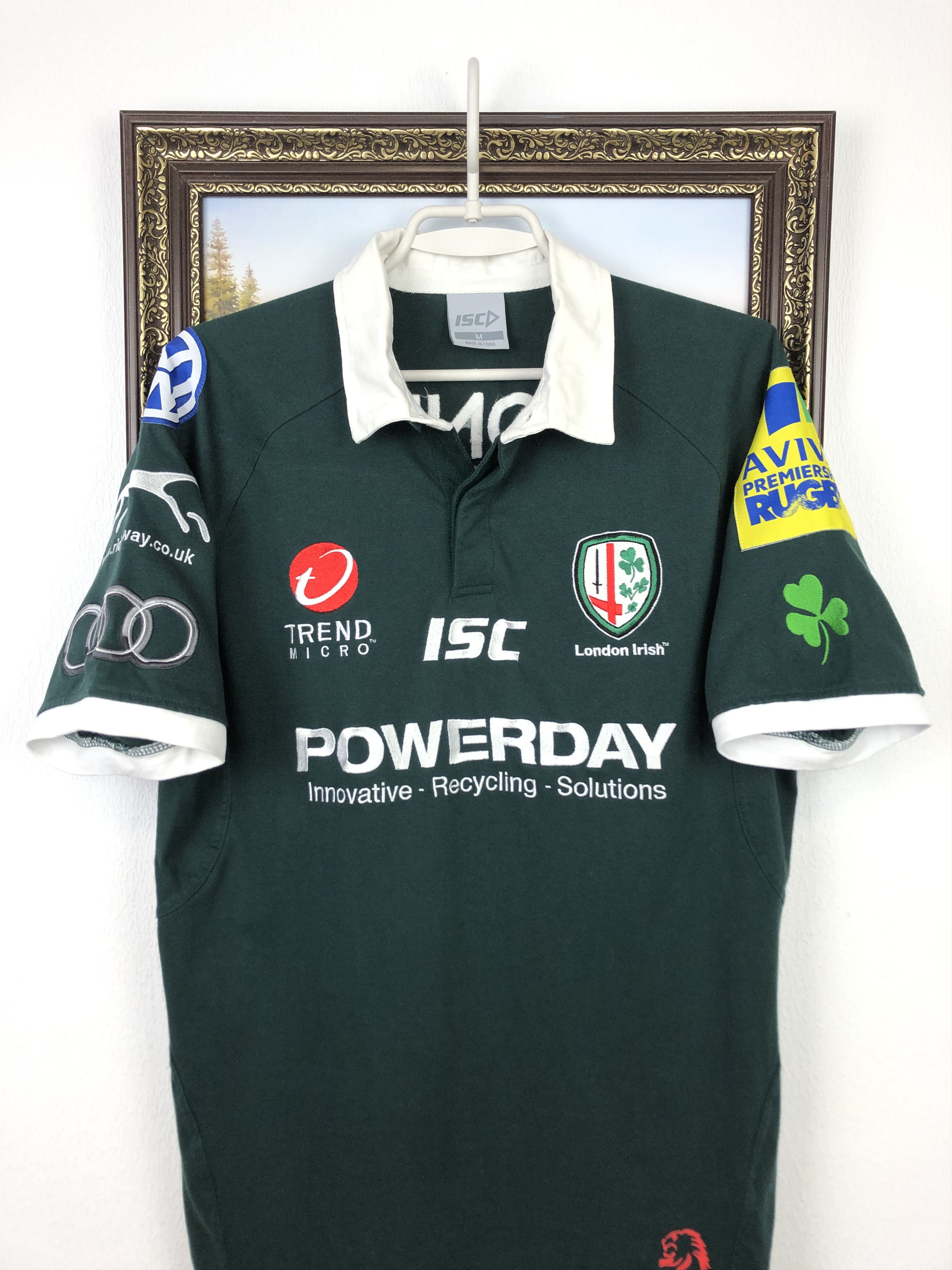 Vintage Vintage ISC London Irish Rugby Union Jersey Shirt Tee Size US M / EU 48-50 / 2 - 2 Thumbnail
