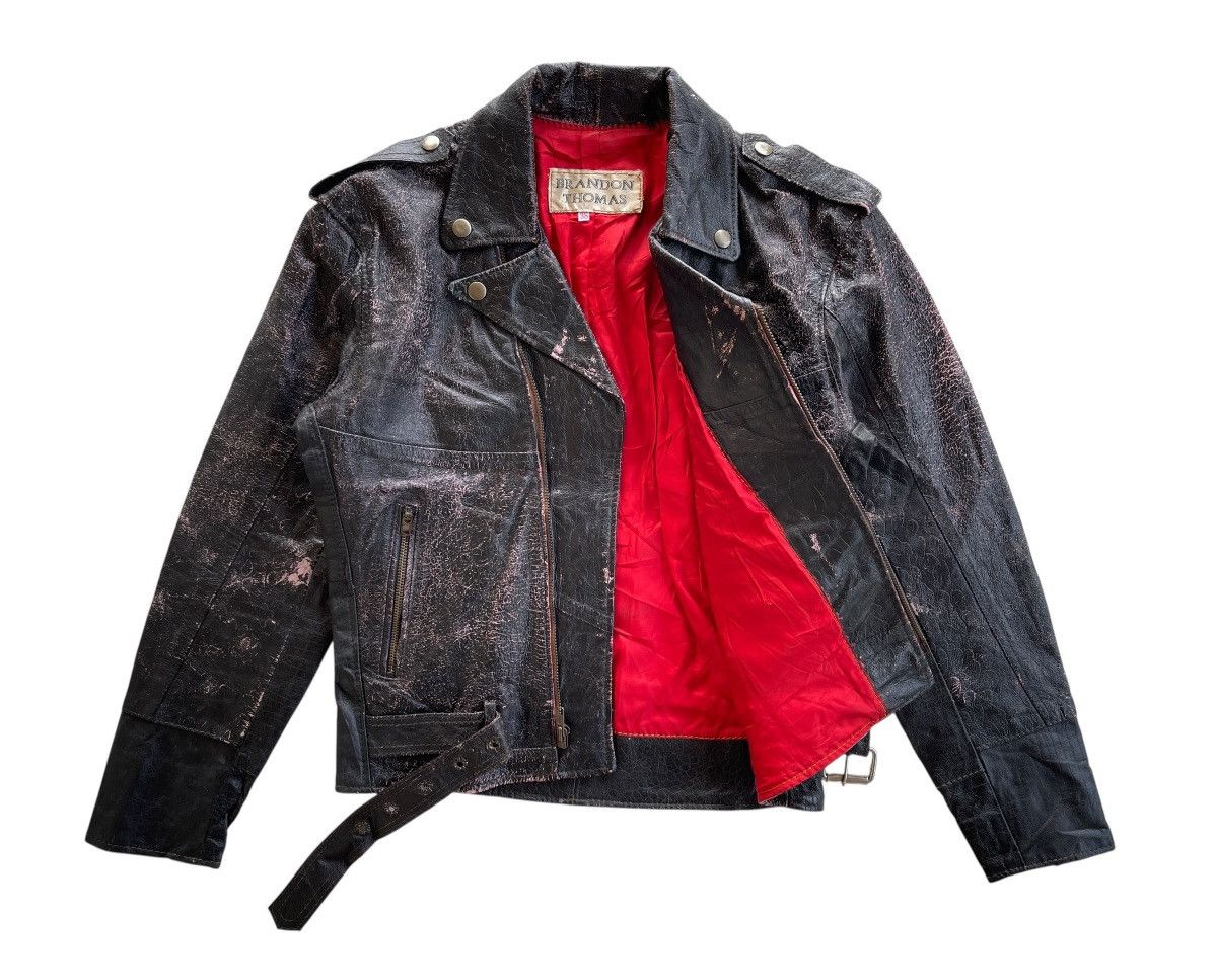 Vintage 90s Brandon Thomas Double Colar Jacket Size US S / EU 44-46 / 1 - 4 Thumbnail