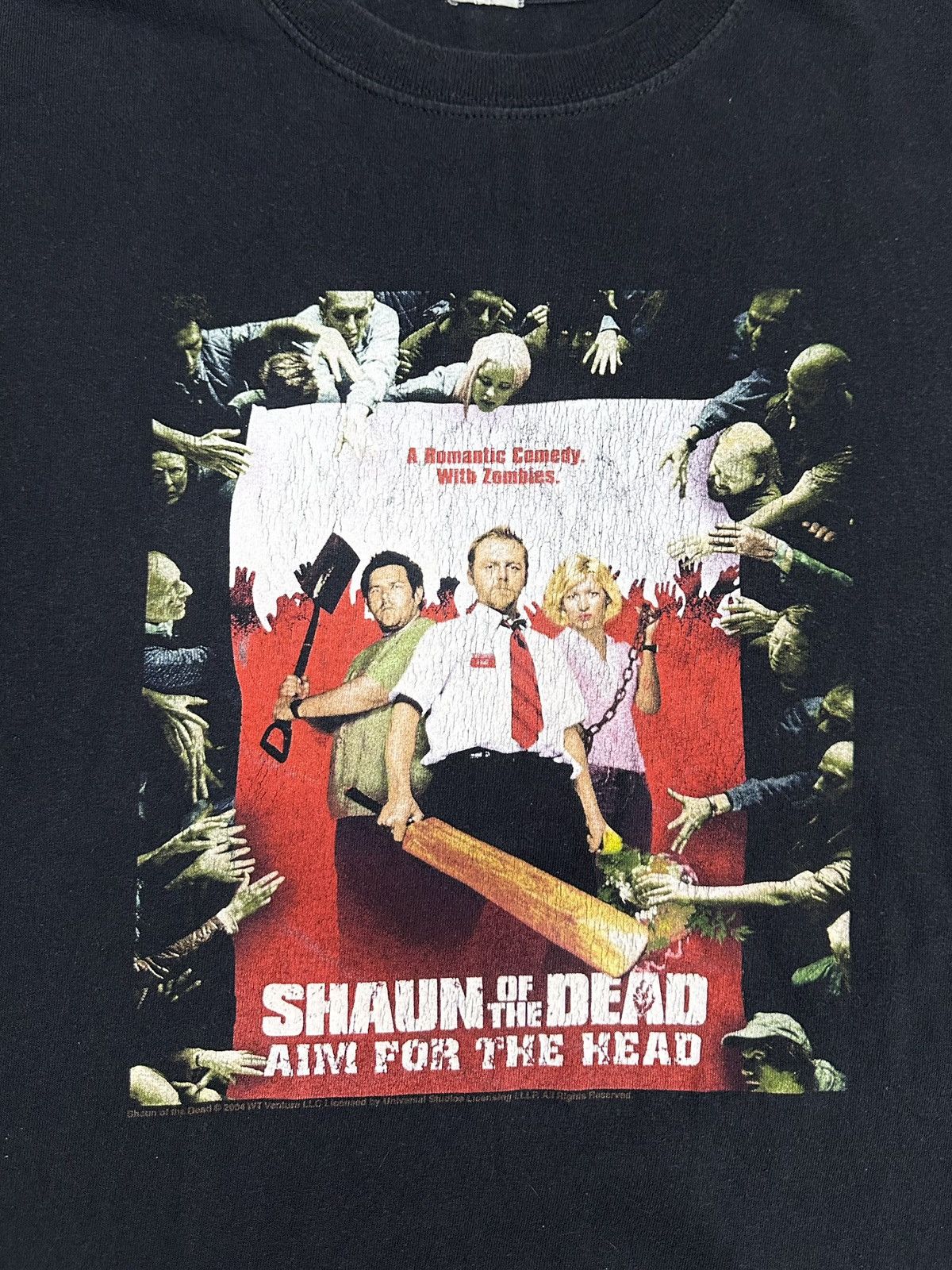 Vintage Vintage Shaun of the Dead Movie T-Shirt Size US XL / EU 56 / 4 - 2 Thumbnail