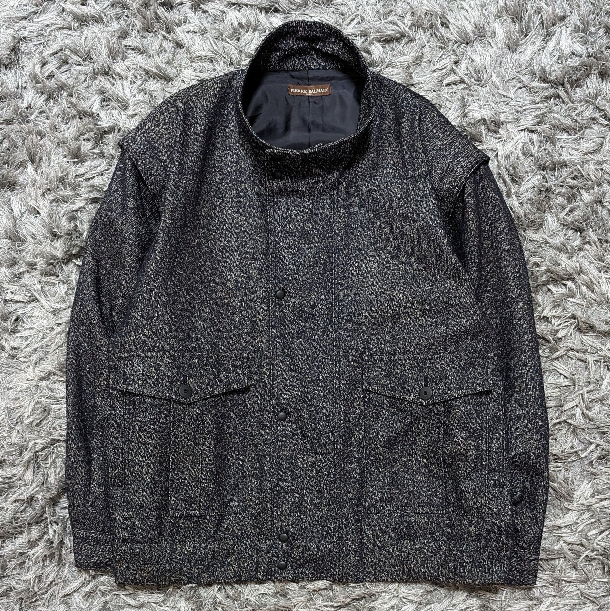 Pierre Balmain Vintage Pierre Balmain Classic Bomber Retro Jacket Size US L / EU 52-54 / 3 - 2 Thumbnail
