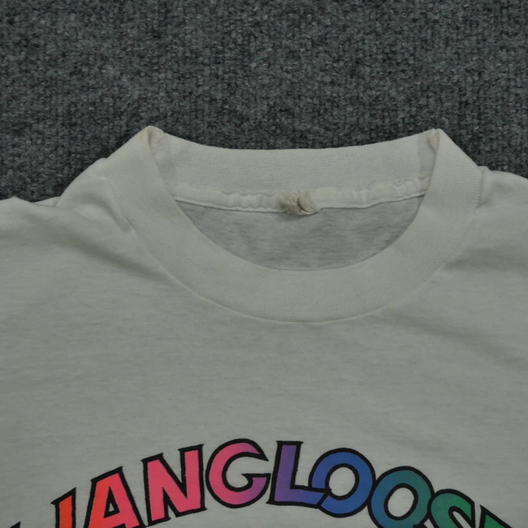 Rainbow VINTAGE Hawaii T Shirt Adult Medium White Hang Loose Rainbow Mens 80s Size US M / EU 48-50 / 2 - 5 Thumbnail
