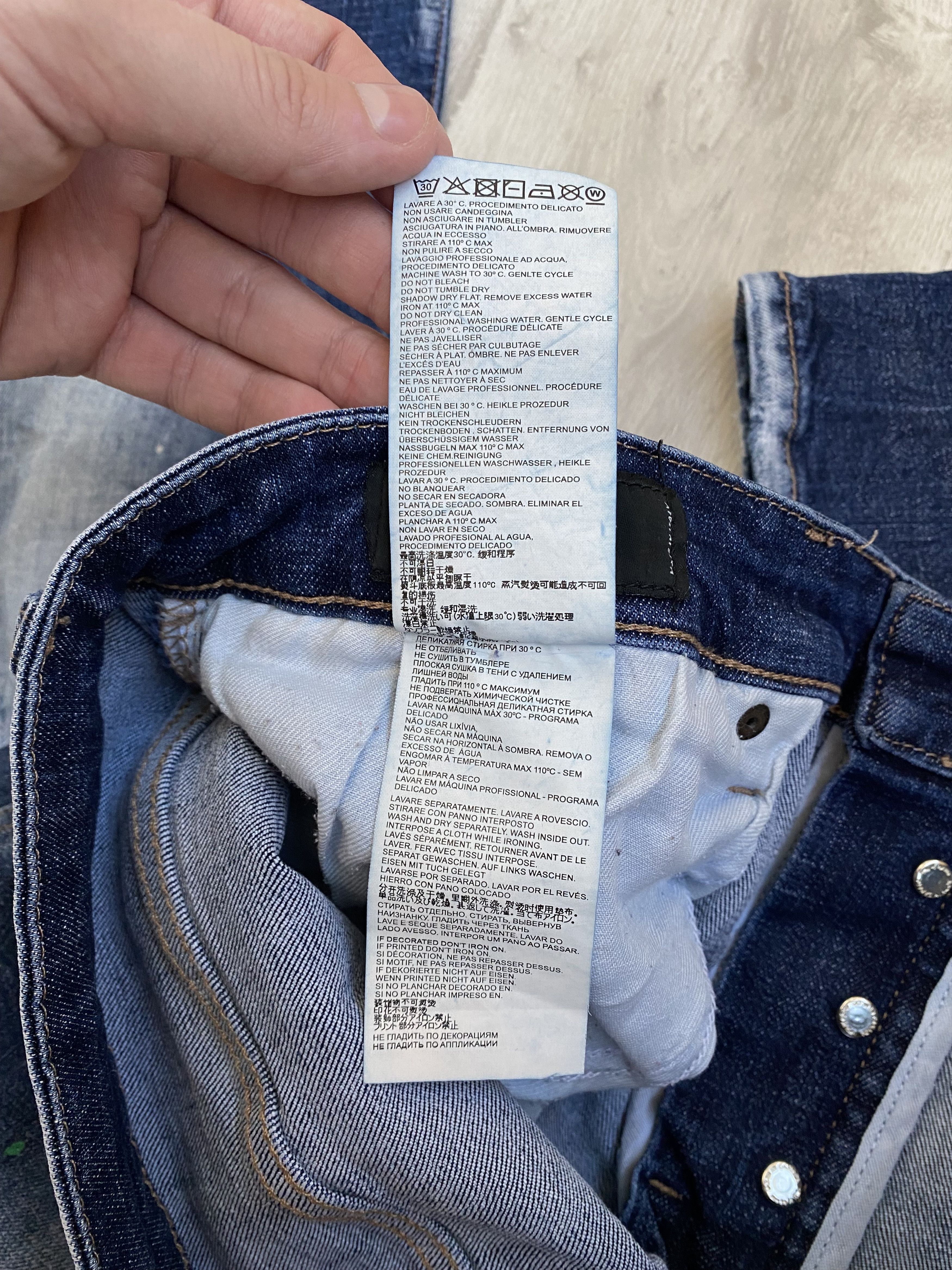 Dsquared2 × Hysteric Glamour × If Six Was Nine Rare vintage y2k Dsquared2 distressed painted skinny jeans Size US 38 / EU 54 - 14 Thumbnail