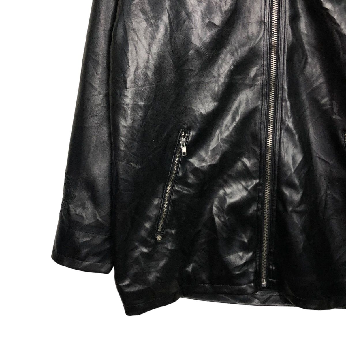 Hysteric Glamour 🔥VINTAGE BIKER LEATHER JACKET HOODIE PEACE MAKER Size US L / EU 52-54 / 3 - 7 Thumbnail