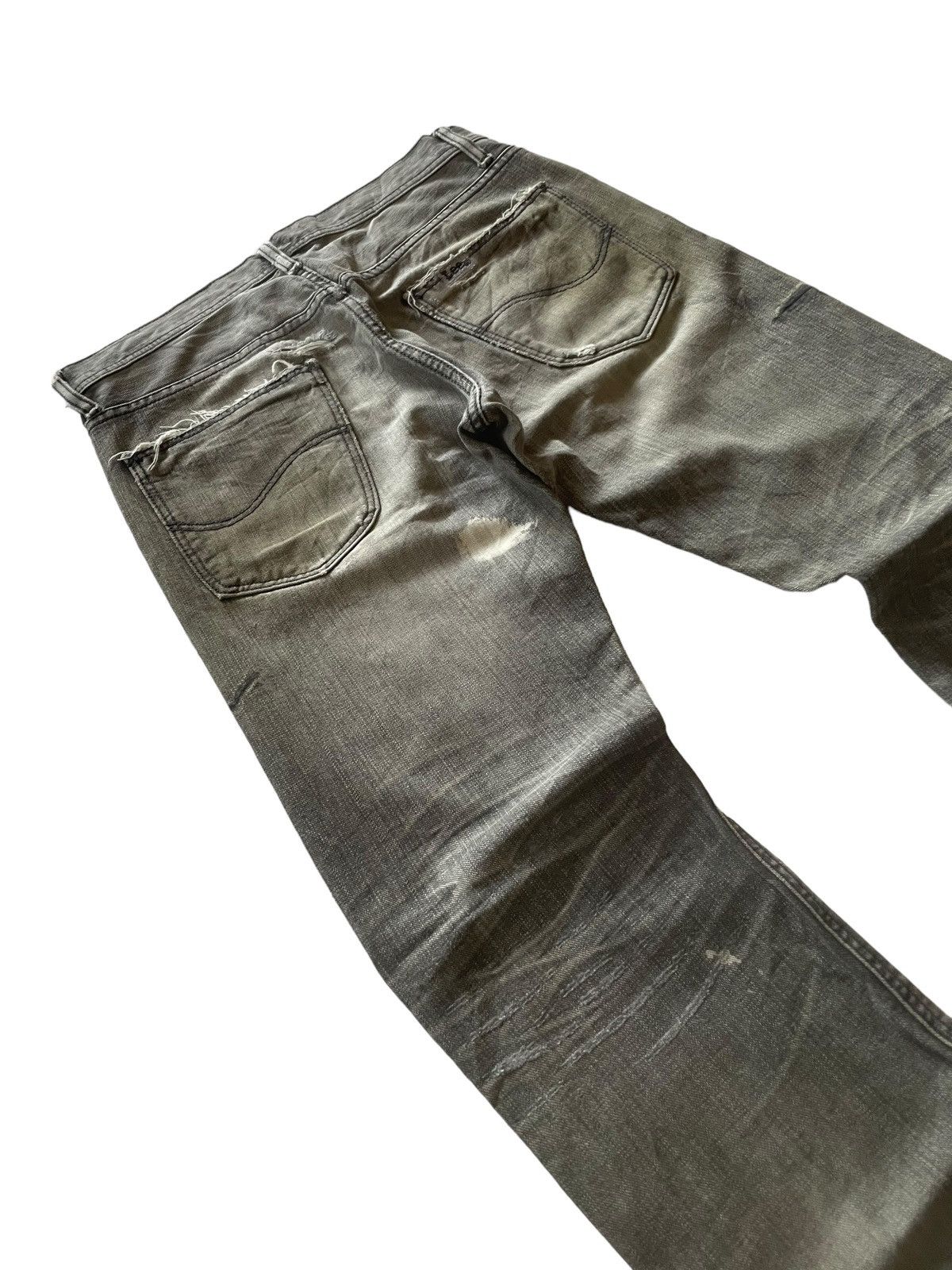 Hysteric Glamour × In The Attic × Lee Vintage Lee Japan Mud Claw Mark Distressed Denim Pants Size US 30 / EU 46 - 11 Thumbnail