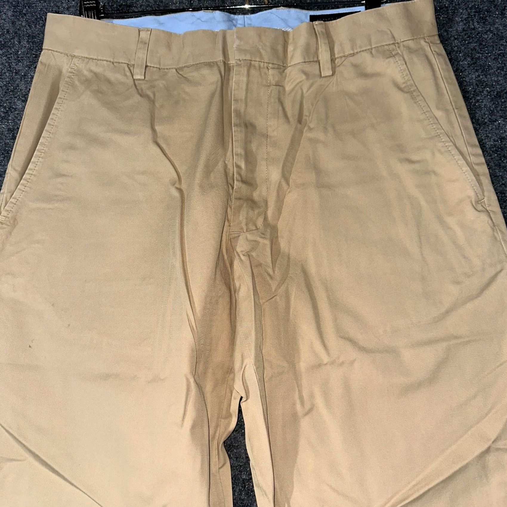 Banana Republic Banana Republic Dress Chino Pants Mens 34 Tan Cotton Straight Leg Pockets Size US 34 / EU 50 - 3 Thumbnail