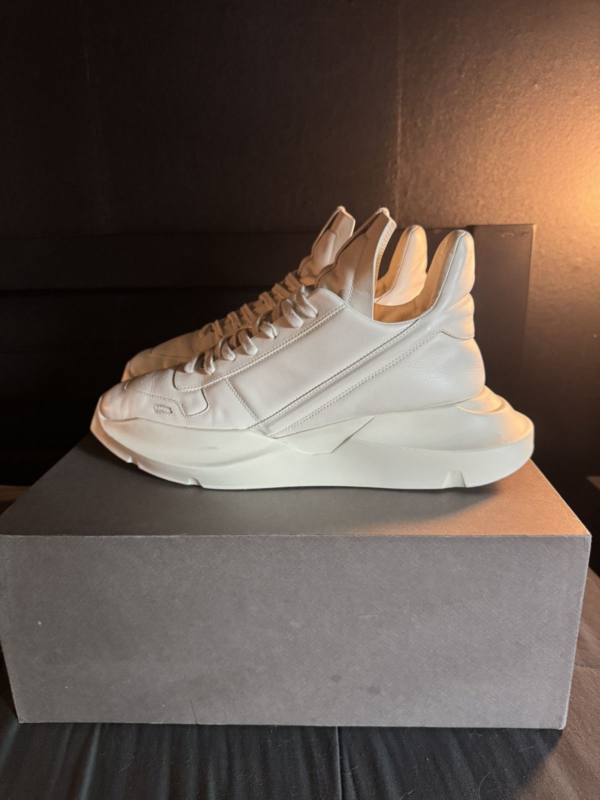 Rick Owens Rick Owens Geth Runner “Milk” Size US 12 / EU 45 - 2 Thumbnail