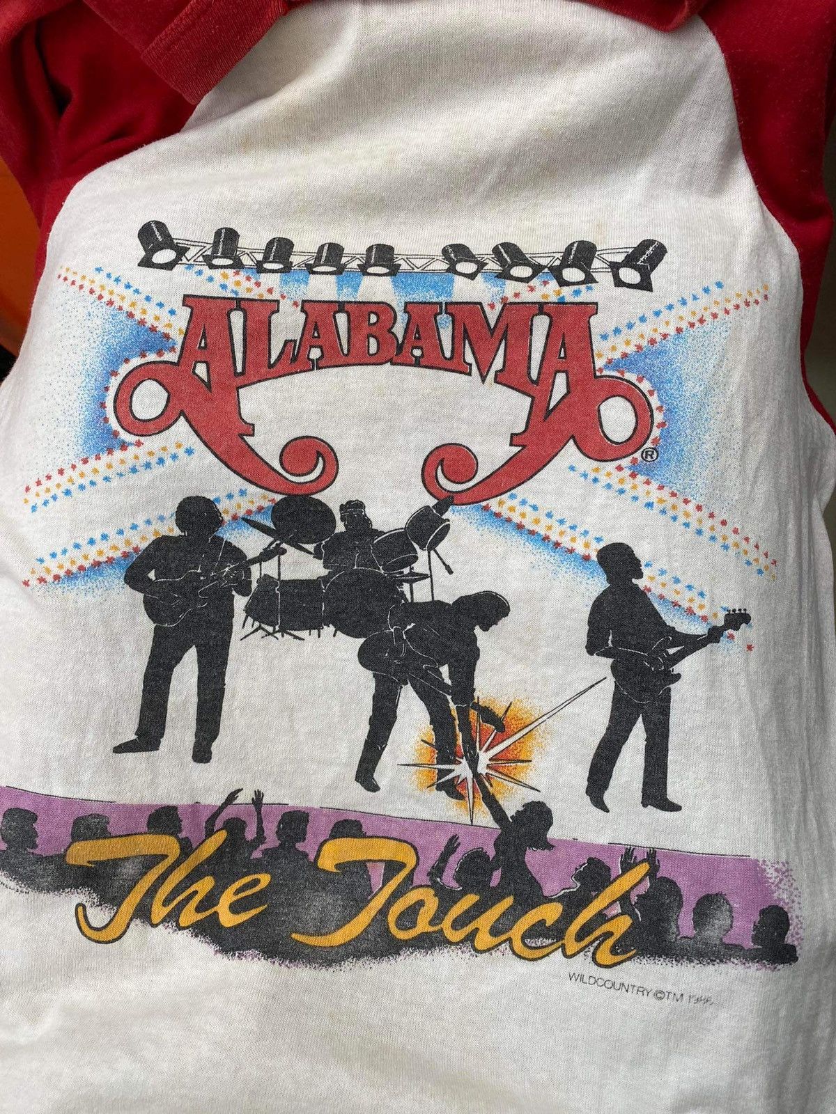 Band Tees × Vintage Vintage Alabama The Touch 1986 Raglan 3/4 Size US S / EU 44-46 / 1 - 5 Thumbnail