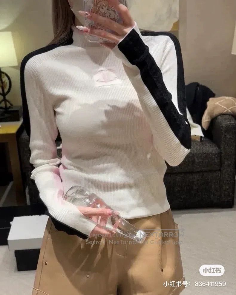 Chanel Chanel 23n Ski Series White Cashmere Bottom Long Sleeve Size XS / US 0-2 / IT 36-38 - 5 Thumbnail