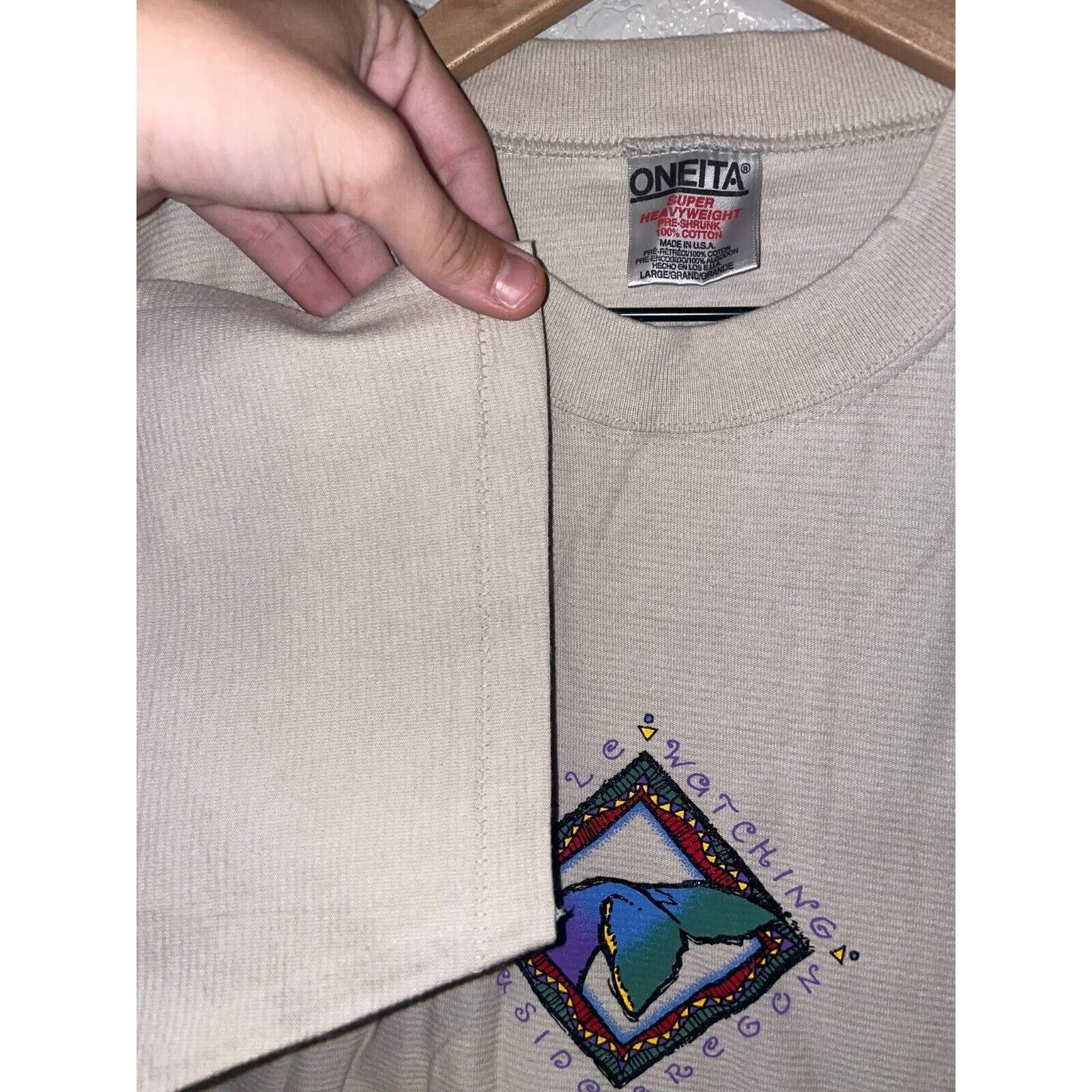Vintage Vintage Whale Watching Shirt Seaside Oregon Whales Tee 90s L Size US L / EU 52-54 / 3 - 7 Thumbnail
