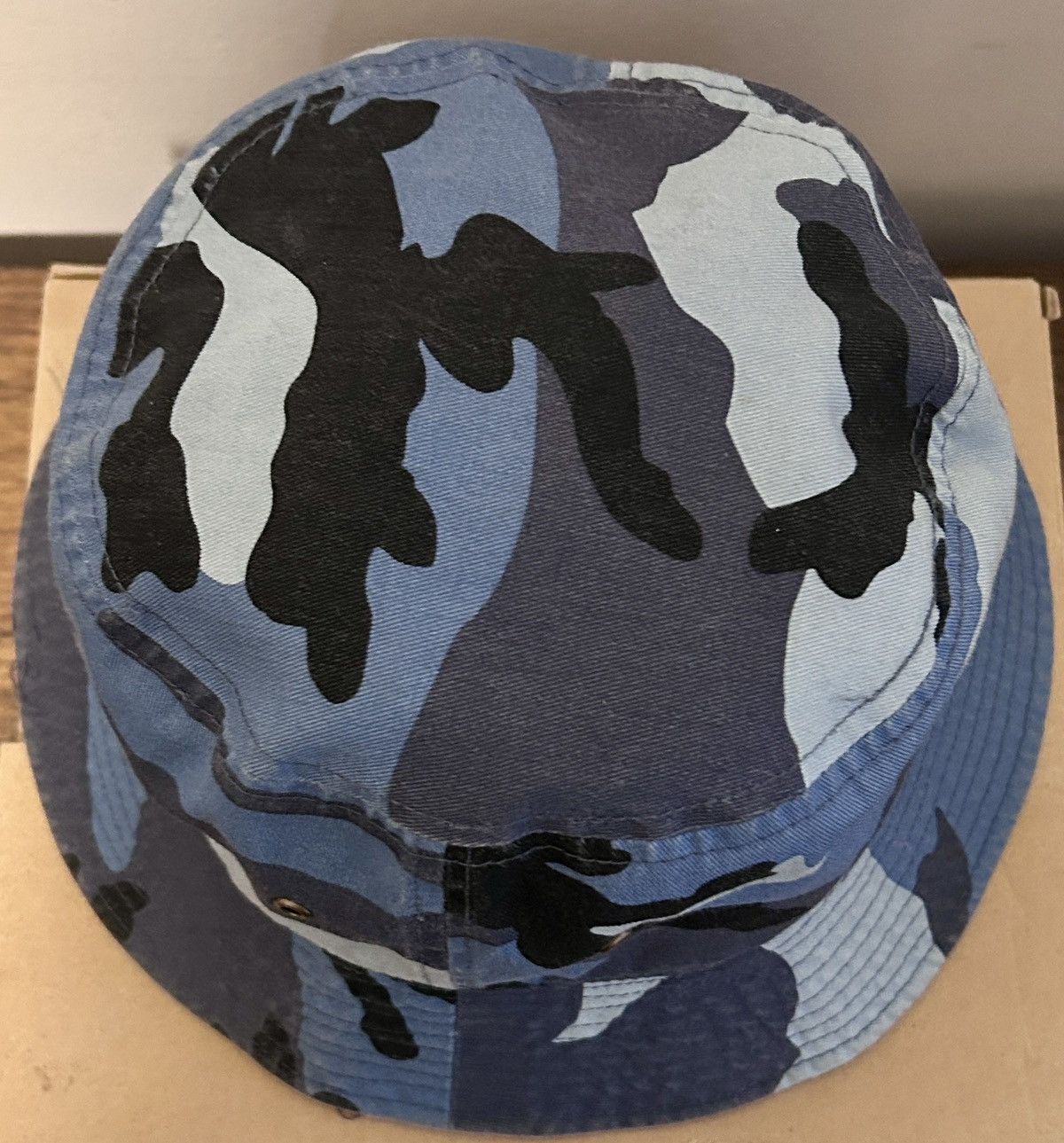 Other Vintage Newhattan Blue Camouflage Bucket Hat Blue Size ONE SIZE - 3 Thumbnail