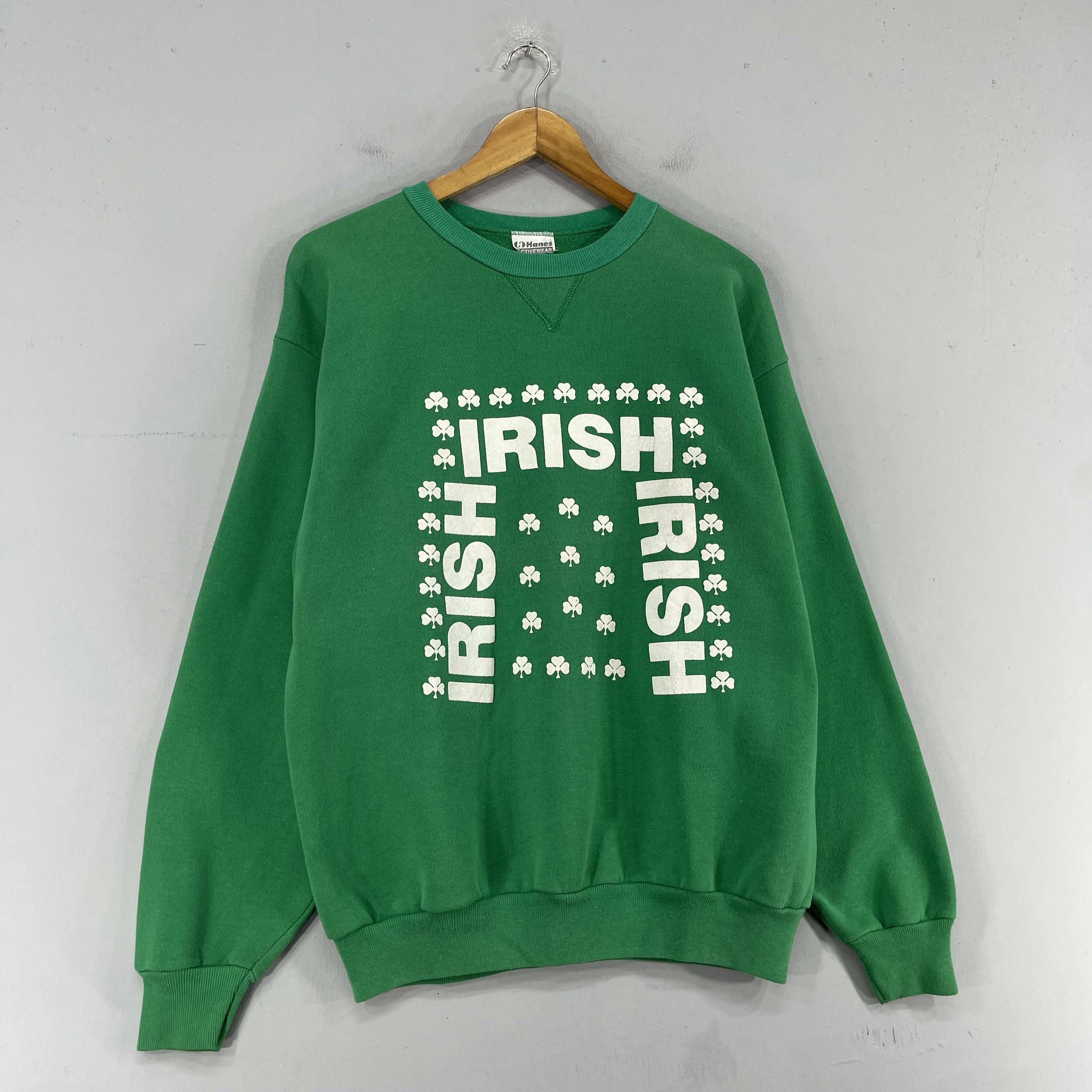 Vintage Vintage IRISH Spellout Printed Sweatshirt Crewneck Size US M / EU 48-50 / 2 - 3 Thumbnail