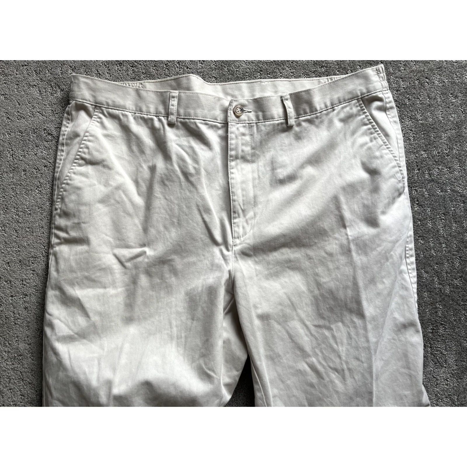 Roundtree & Yorke Roundtree & Yorke Pant Men’s 42x32 Chino Casual Business Straight Tan 5 Pocket Cotton Size US 42 / EU 58 - 2 Thumbnail