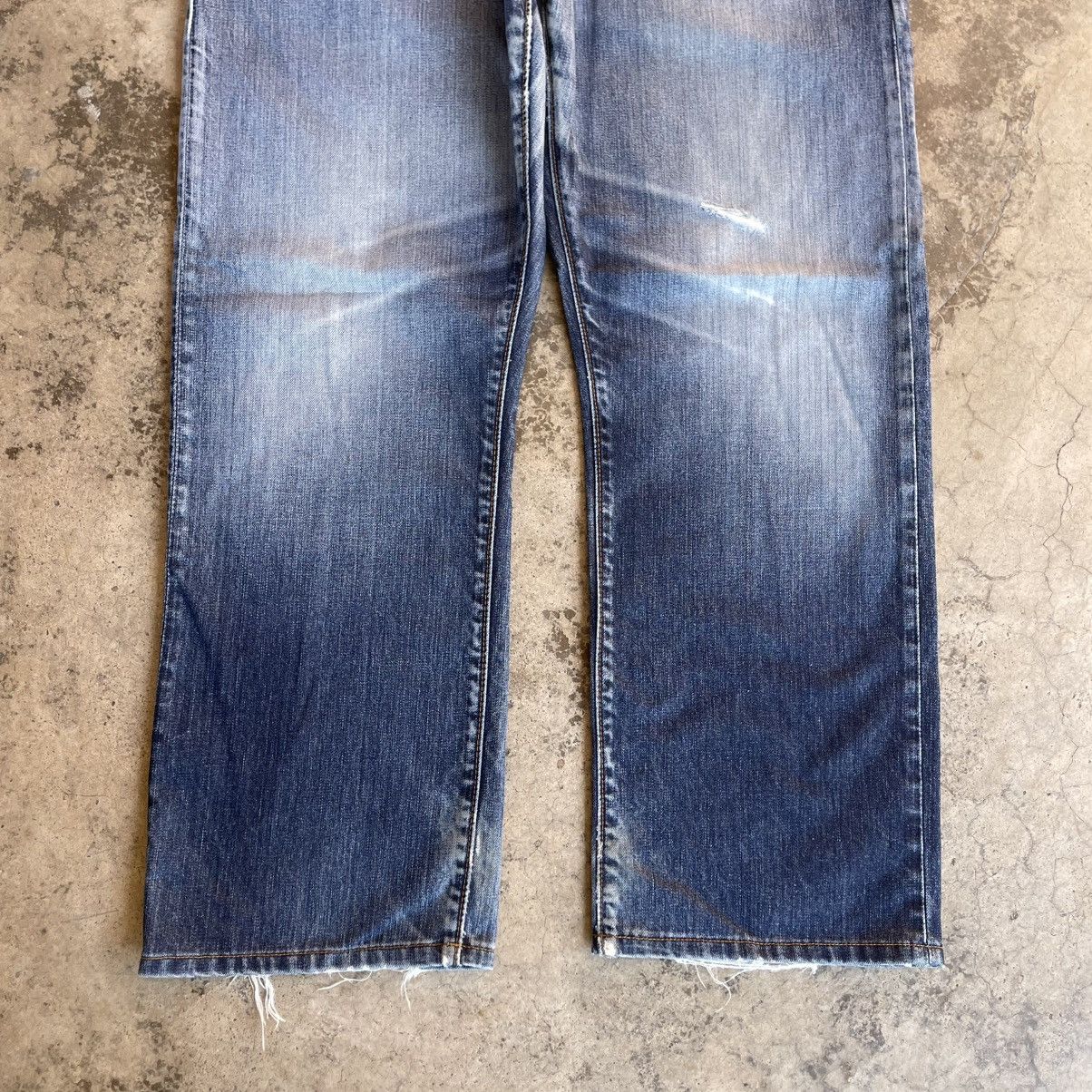 Gap 🔥Vintage GAP Stoned Washed Ripped Distress Denim Jeans Size US 39 - 3 Thumbnail