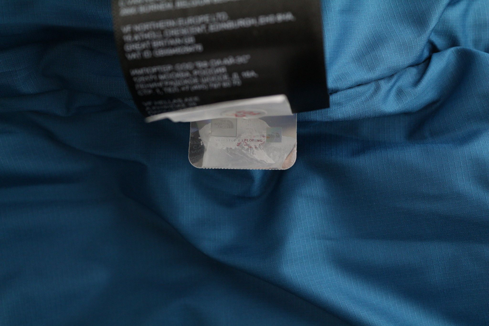 The North Face XS Blue Zip Insulation Hooded Lined Quilted Jacket 82586 Size US XS / EU 42 / 0 - 11 Thumbnail