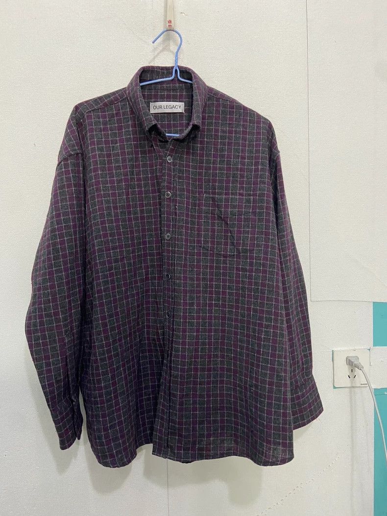 Our Legacy Our Legacy size46 Wool long-sleeved shirts Size US S / EU 44-46 / 1 - 1 Thumbnail