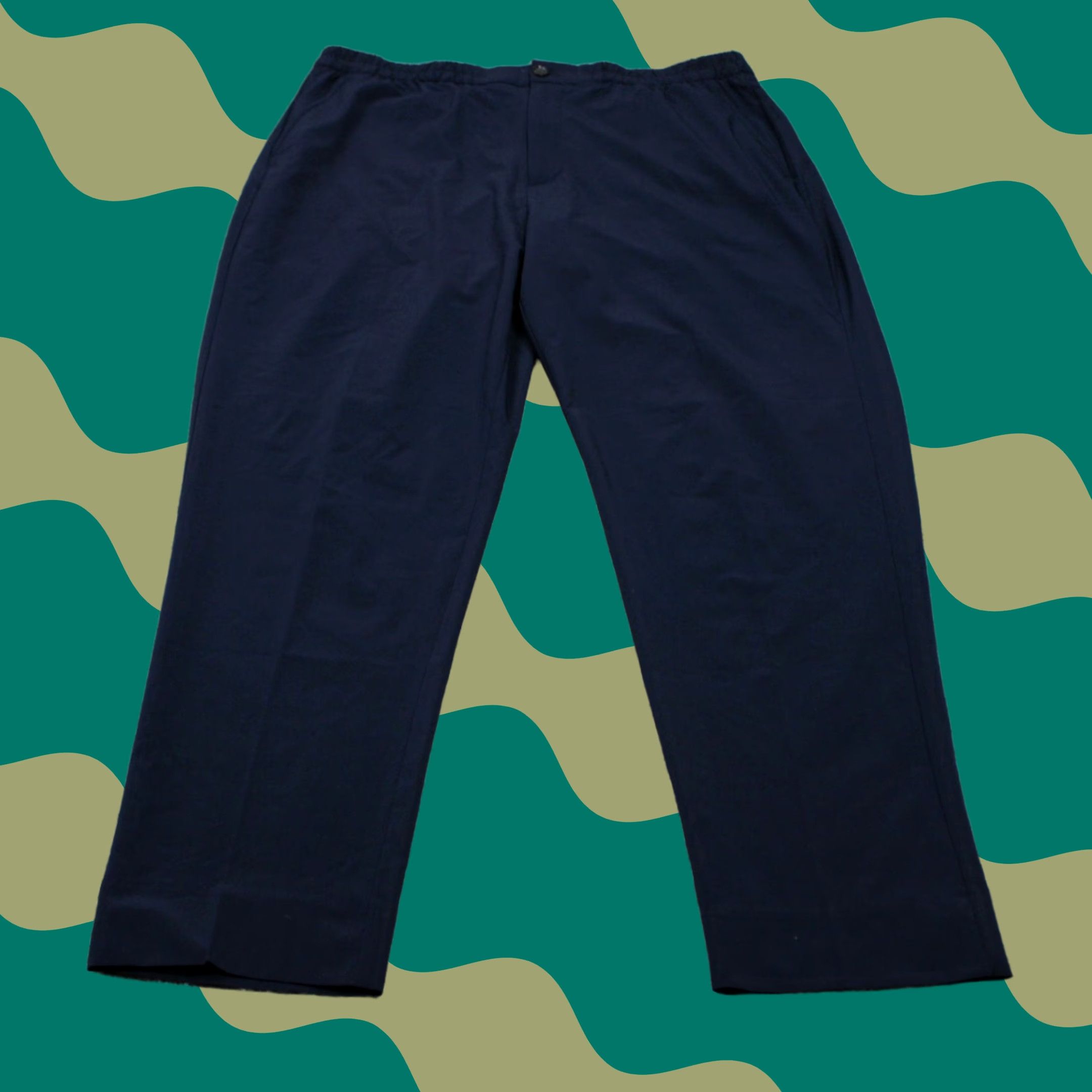 Banana Republic Banana Republic Pants Womens Large Blue Ankle Stretch Inseam 28 in Twill Stretch Elizabeth Style City Pant Size 36" / US 14 / IT 50 - 1 Thumbnail