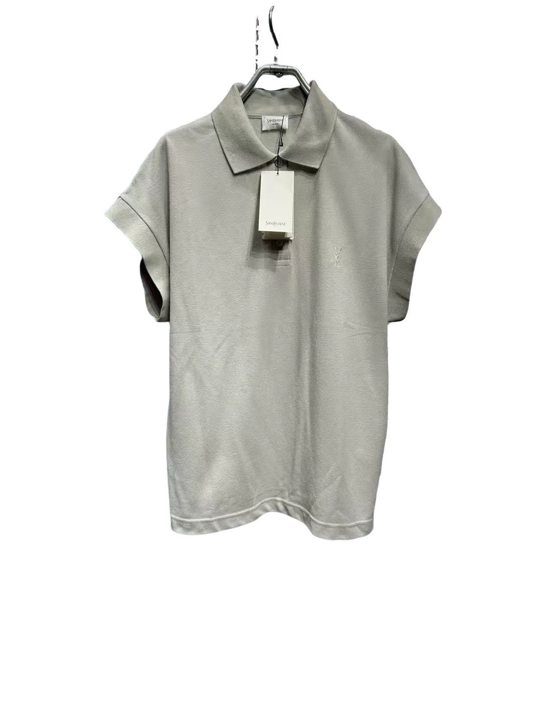 Saint Laurent Paris Saint Laurent Embroidered Logo Sleeveless Polo S Size S / US 4 / IT 40 - 1 Thumbnail