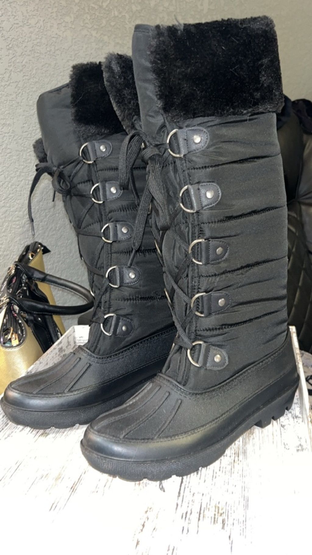 Russell Athletic Women's AthleTech Black Winter & Rain Boots Size 11 Size US 11 / IT 41 - 1 Thumbnail