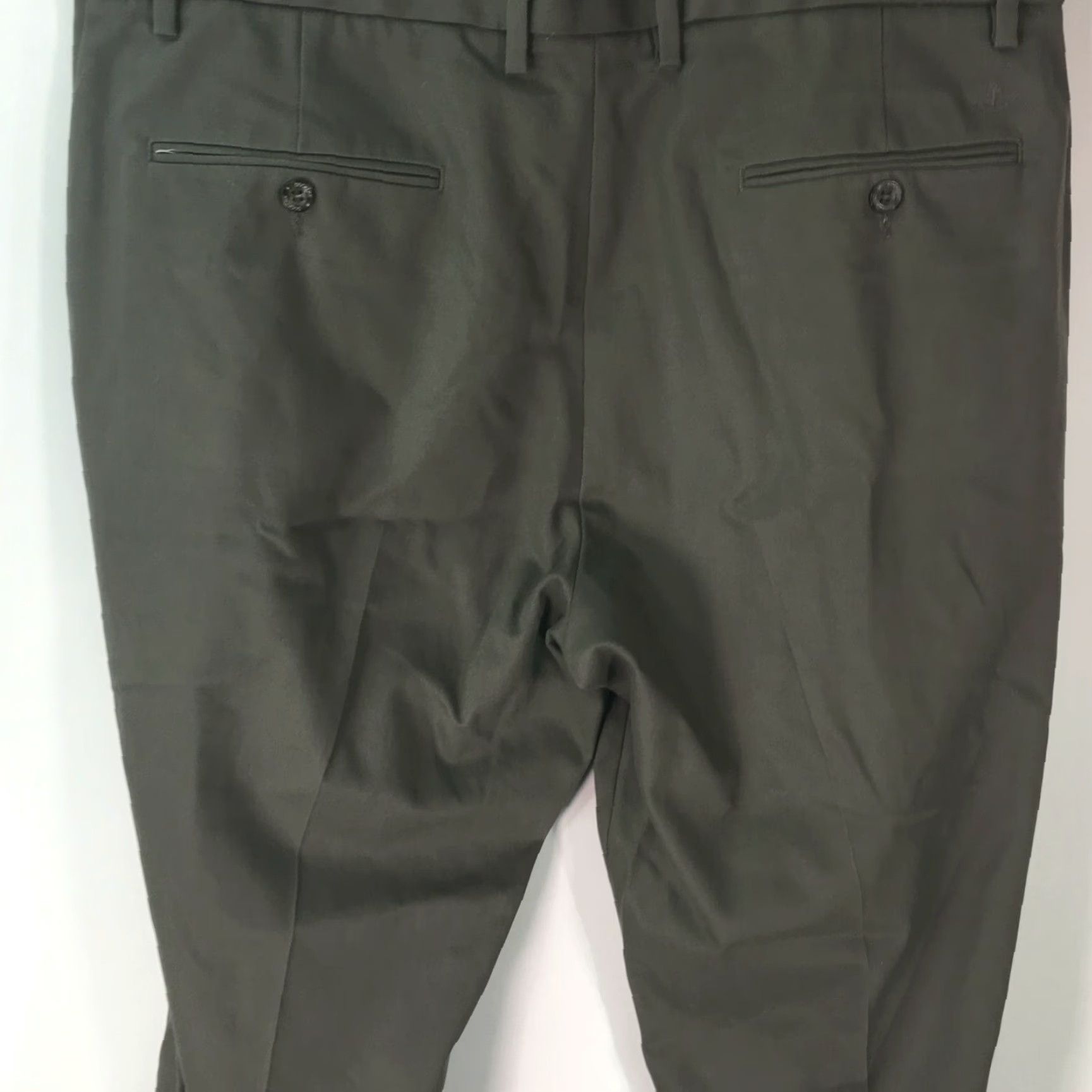 Dockers Dockers Mens Flat Front Athletic Mid Rise Casual Green Dress Pants 36X30 Size US 38 / EU 54 - 3 Thumbnail