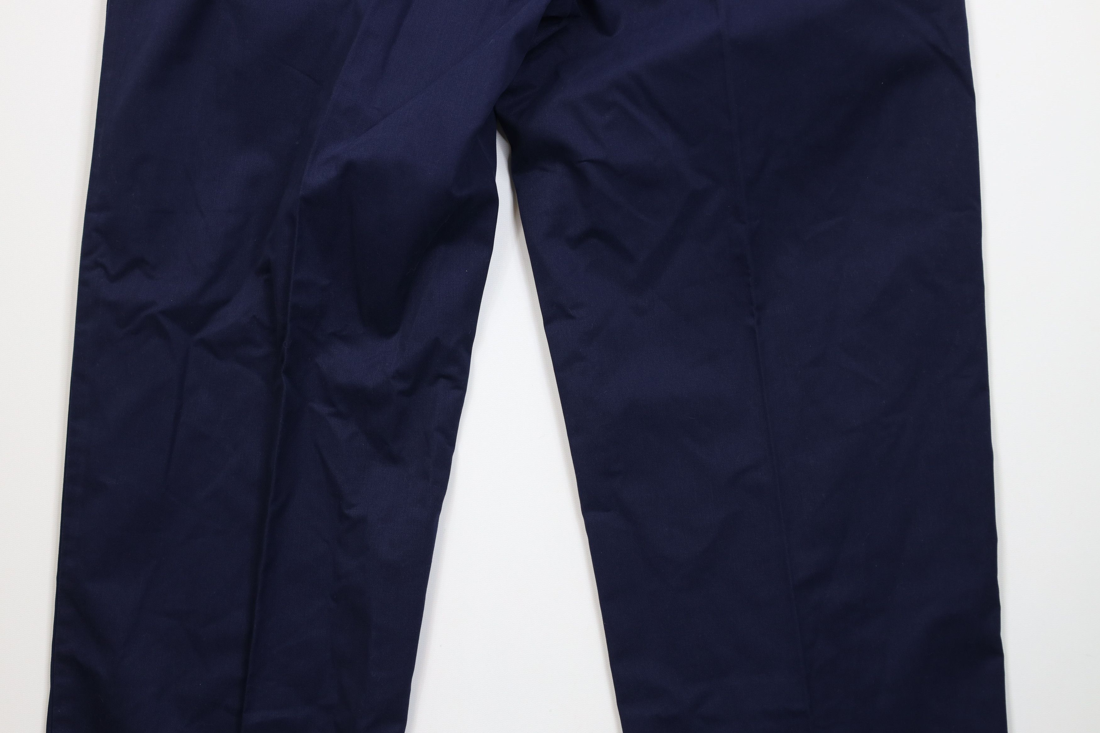 Ralph Lauren Vintage 90s Ralph Lauren Wide Leg Chino Pants Navy Blue Size US 32 / EU 48 - 11 Thumbnail