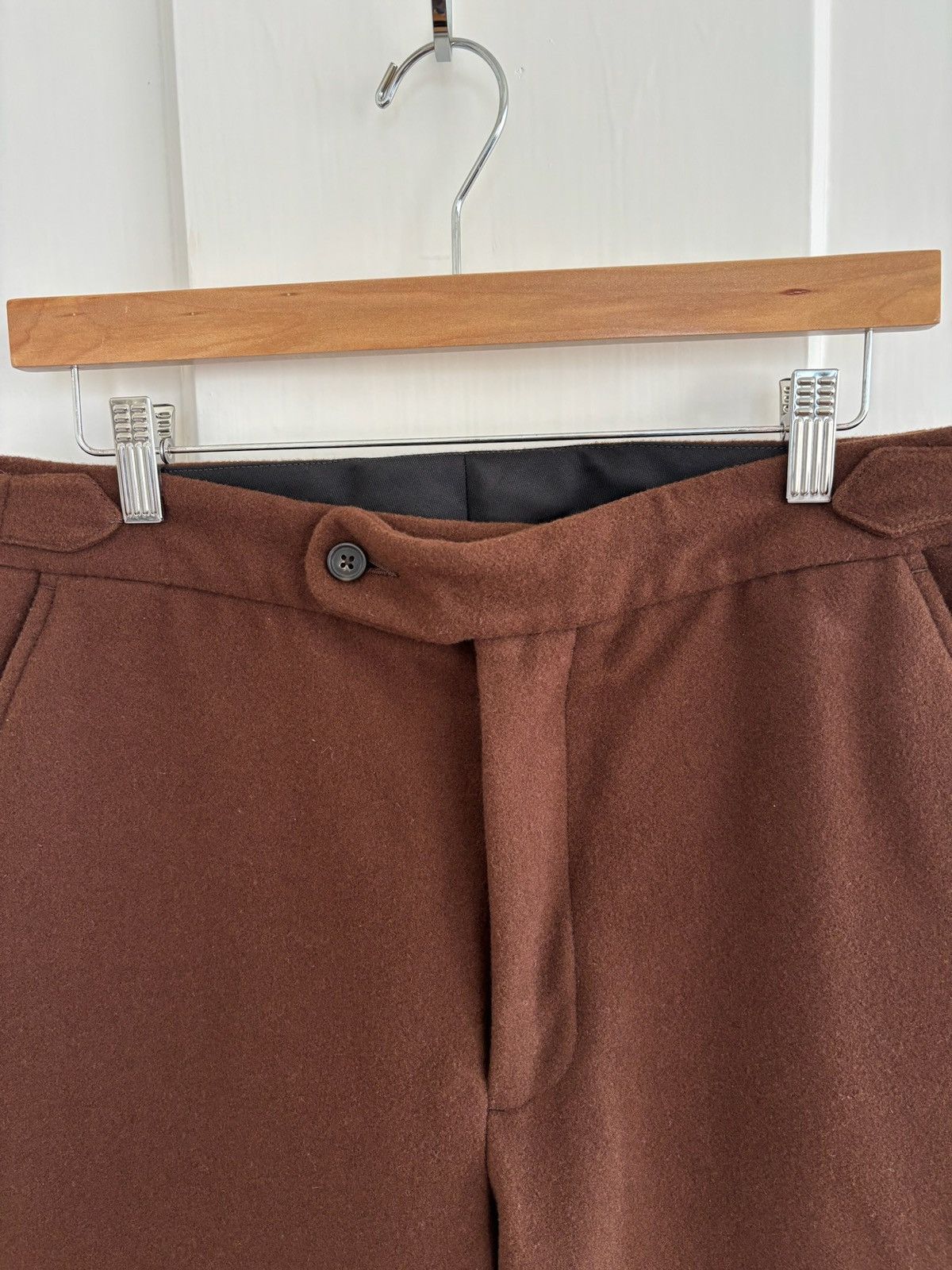 Bode Bode Brown Wool Straight Trousers Size US 32 / EU 48 - 3 Thumbnail