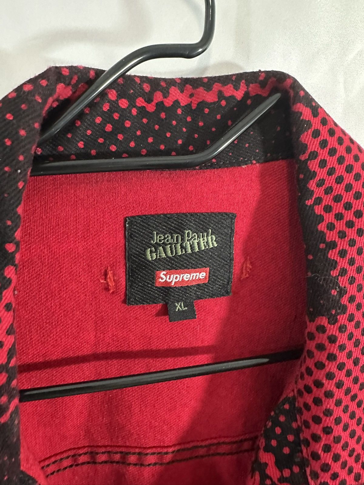 Jean Paul Gaultier × Supreme Supreme x Jean Paul Gualtier RACISM Denim Jacket Size US XL / EU 56 / 4 - 2 Thumbnail