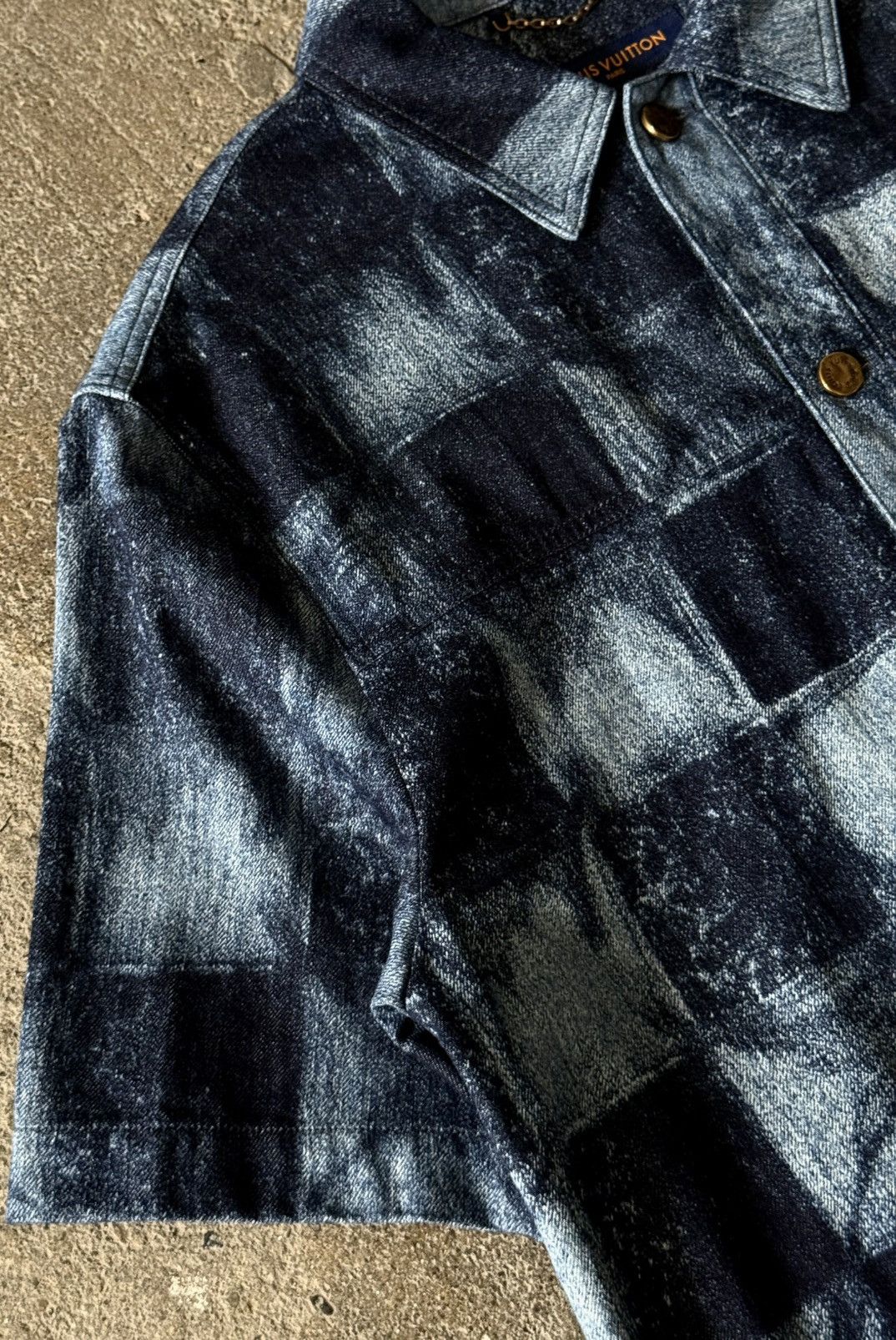Louis Vuitton Louis Vuitton - Virgil Abloh - Pre Fall 2021 - Damier Denim Size US XL / EU 56 / 4 - 7 Thumbnail
