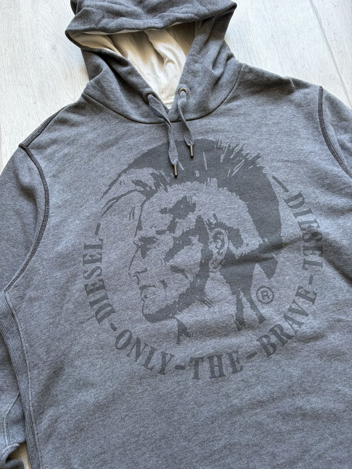 Diesel Vintage Diesel Hoodie Big Punk Head Print Y2K Size XL Rock Size US XL / EU 56 / 4 - 2 Thumbnail