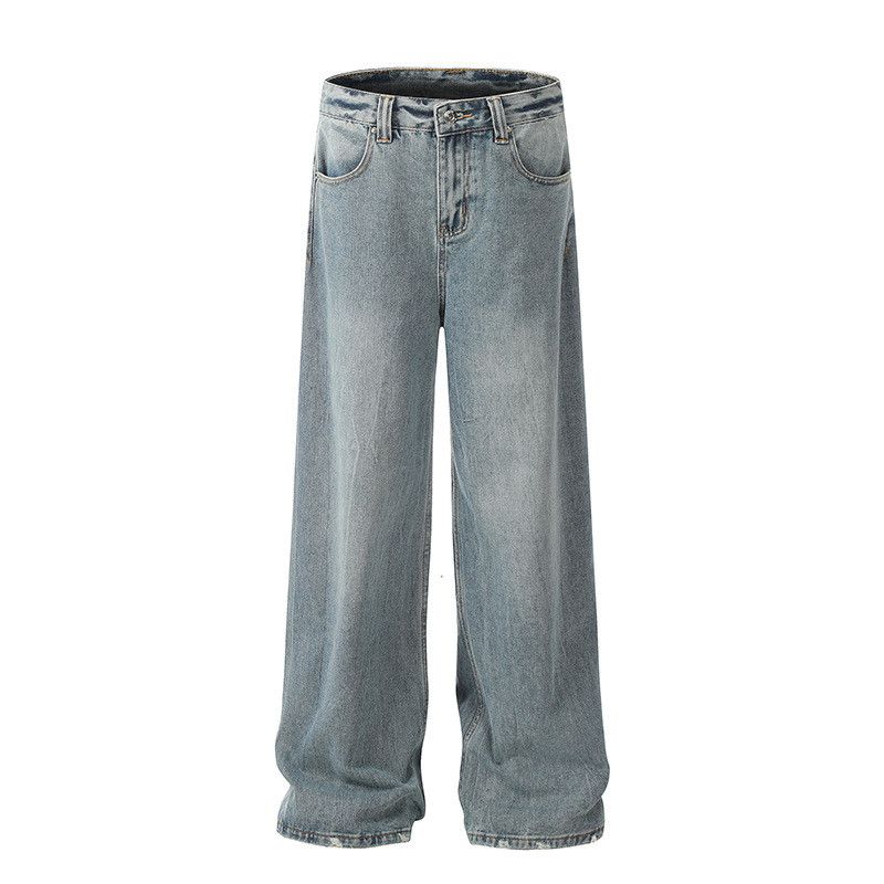 Japanese Brand Men's American High-Street Washed "Clean Fit" Jeans Size US 32 / EU 48 - 1 Thumbnail