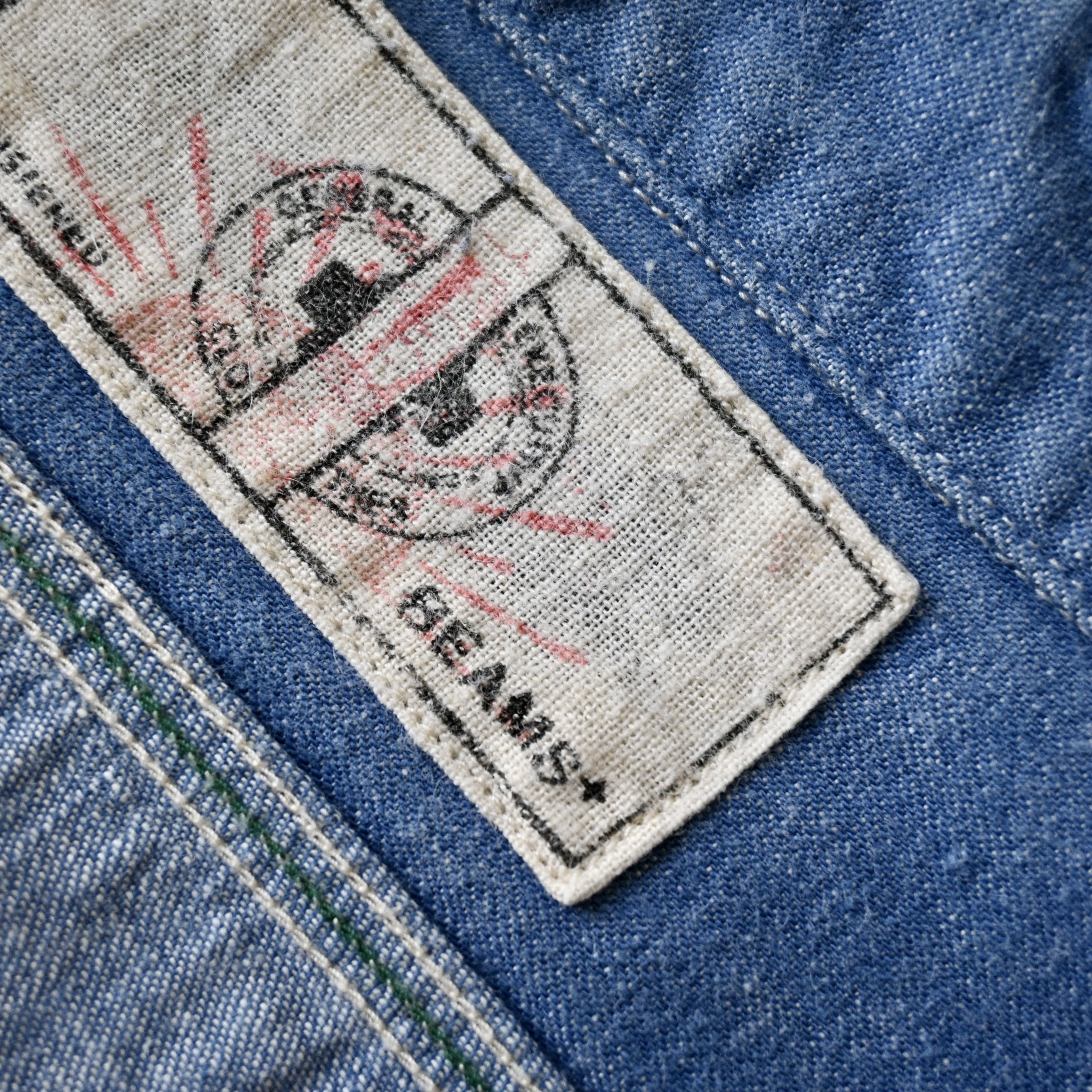 Beams Plus BEAMS Plus x Sunny Sports half-zip denim work shirt Size US M / EU 48-50 / 2 - 16 Thumbnail