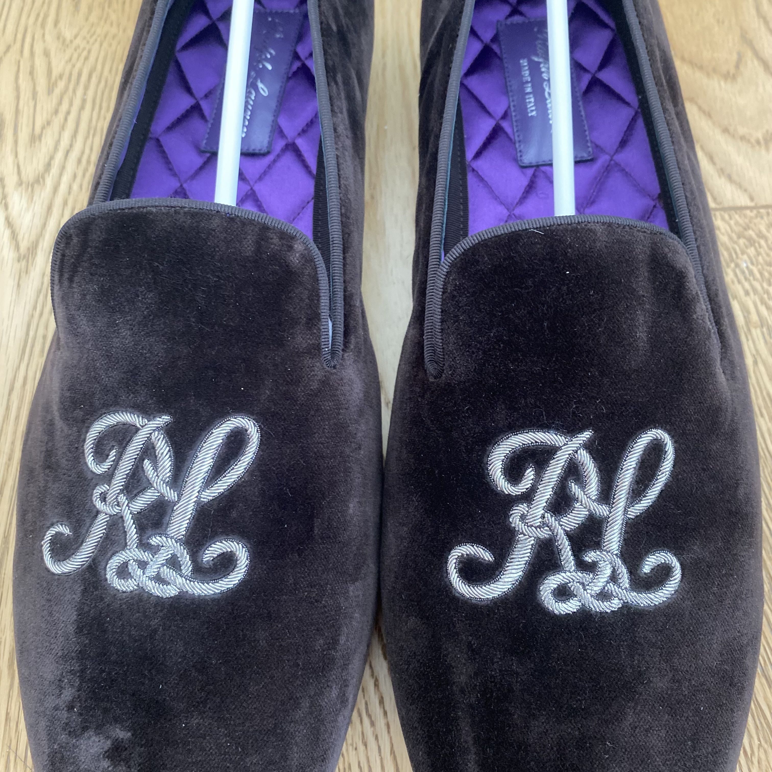 Ralph Lauren Purple Label Ralph Lauren Purple Label Alonzo Velvet Loafers Slippers Size US 13 / EU 46 - 10 Thumbnail
