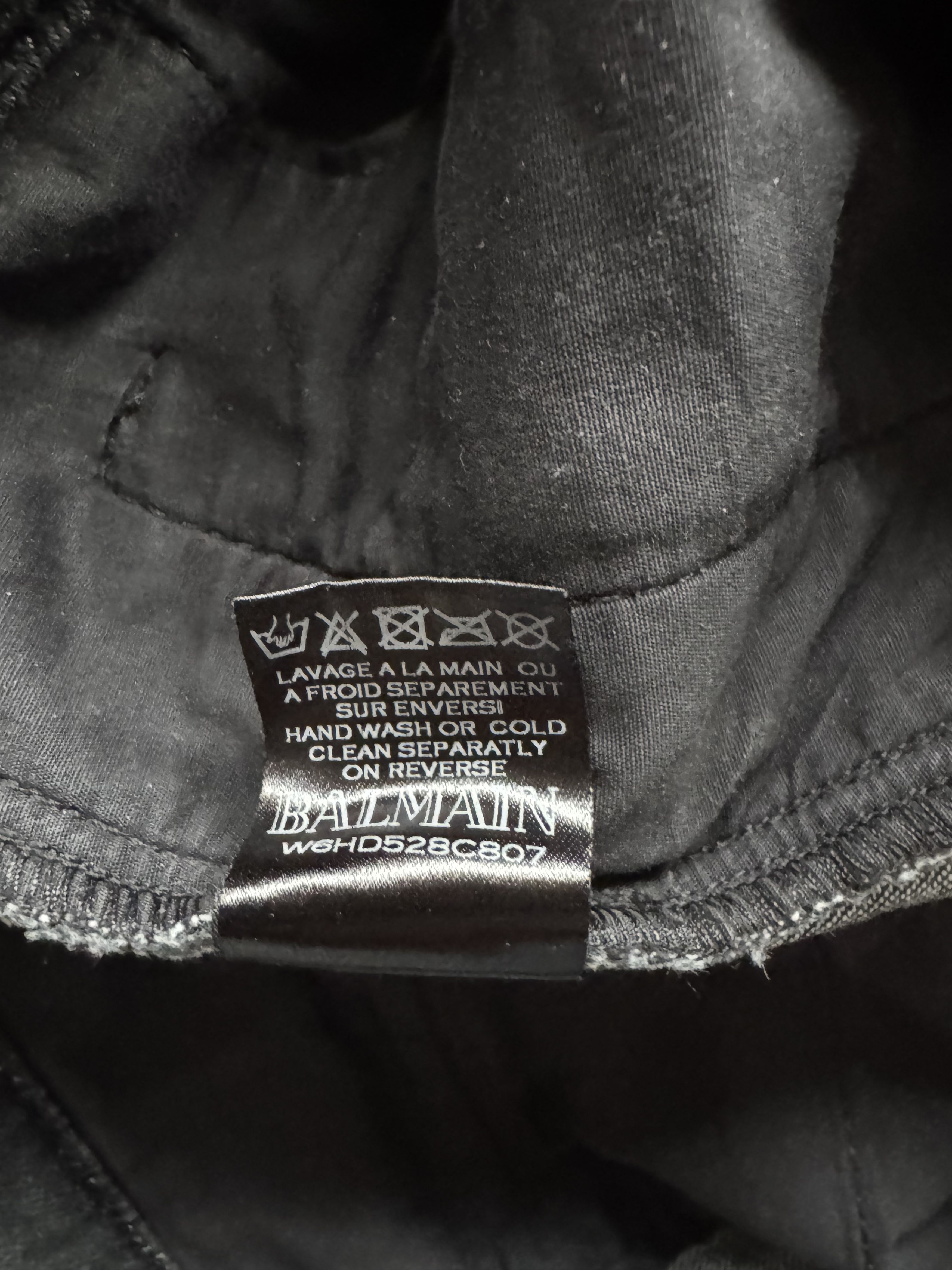 Balmain Waxed Biker Denim Jeans Size US 31 - 15 Thumbnail