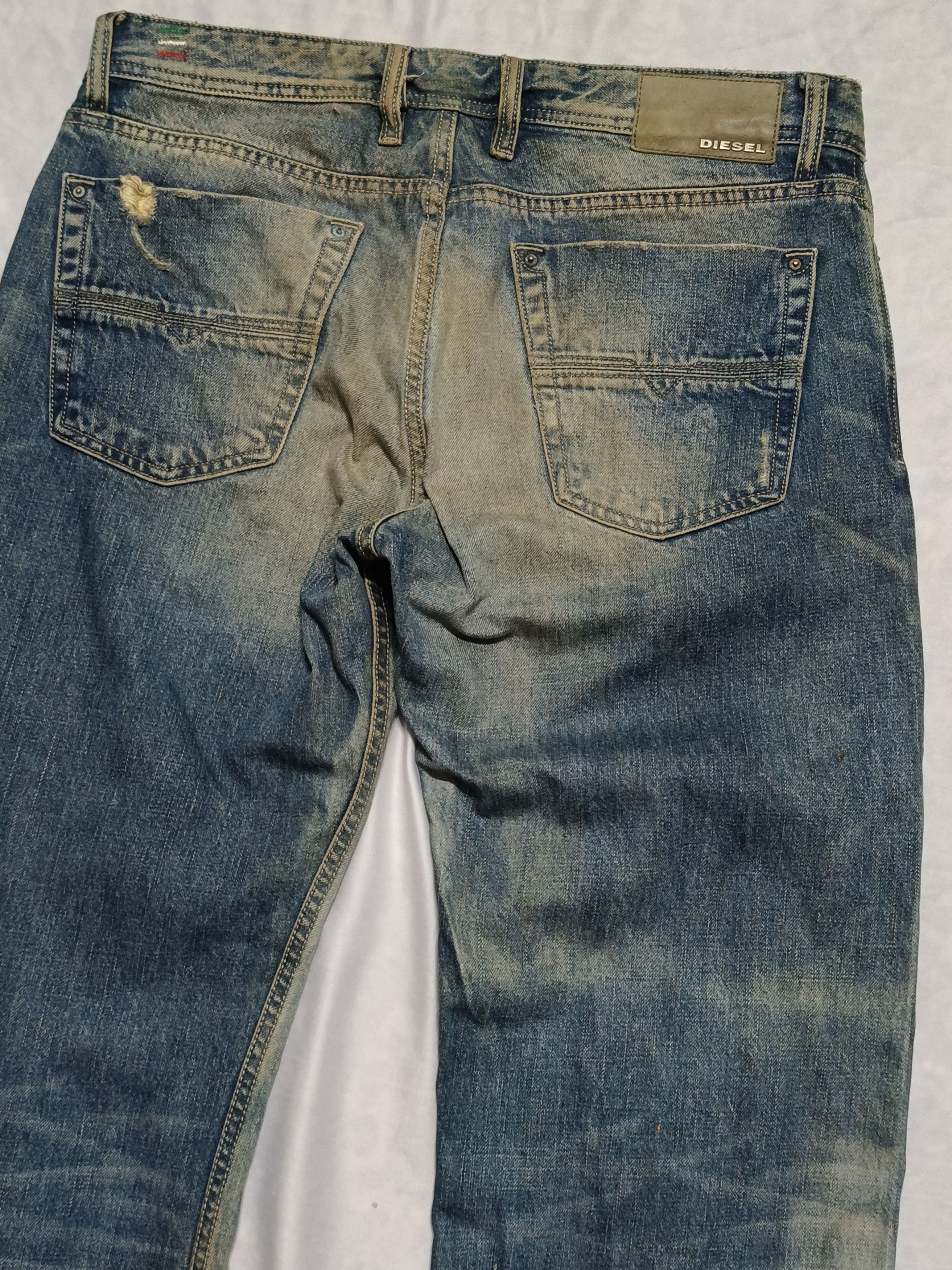 Diesel Diesel KURREN Regular Straight distressed Jeans Size US 34 / EU 50 - 7 Thumbnail