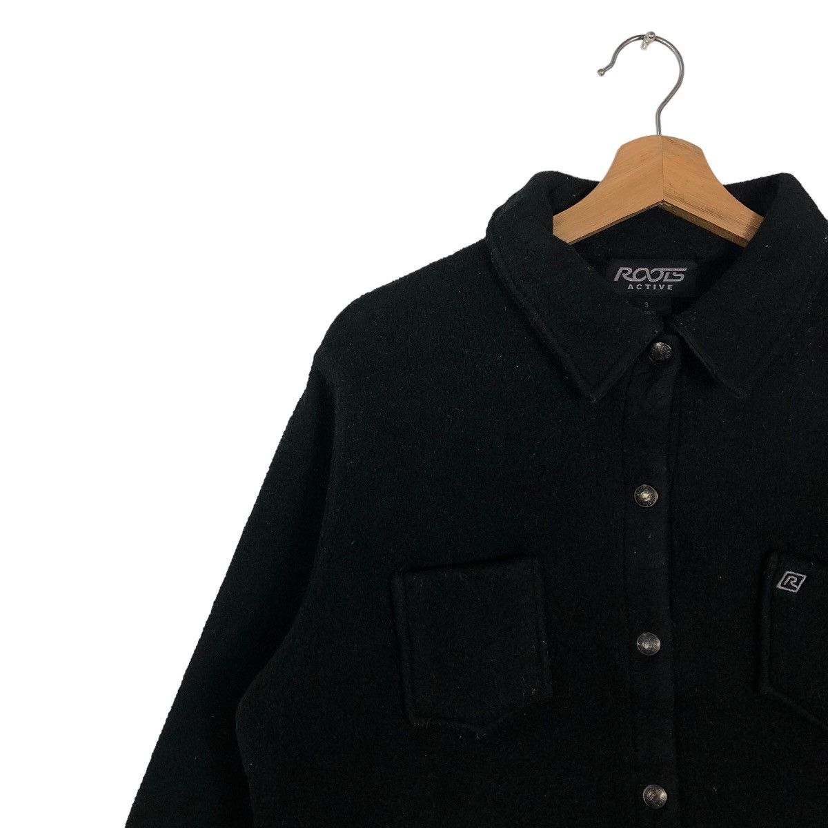 Japanese Brand 🔥90’s Vintage Cropped Wool Jacket Roots Active Biker Size US M / EU 48-50 / 2 - 6 Thumbnail