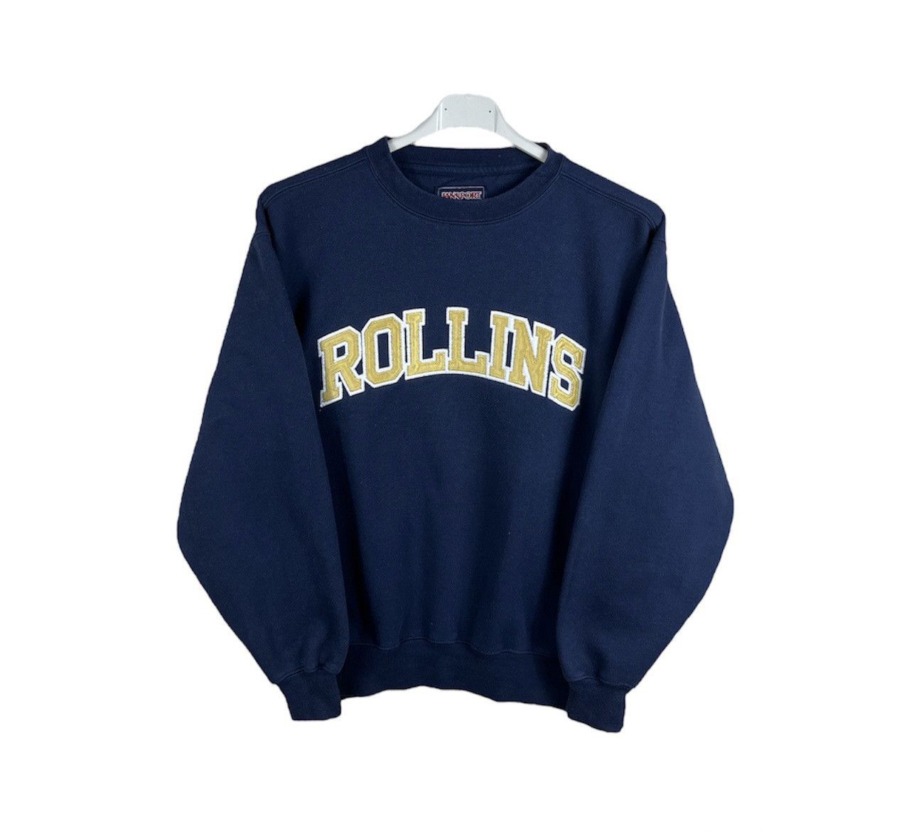 Vintage Jansport 90s navy boxy sweatshirt spellout Rollins