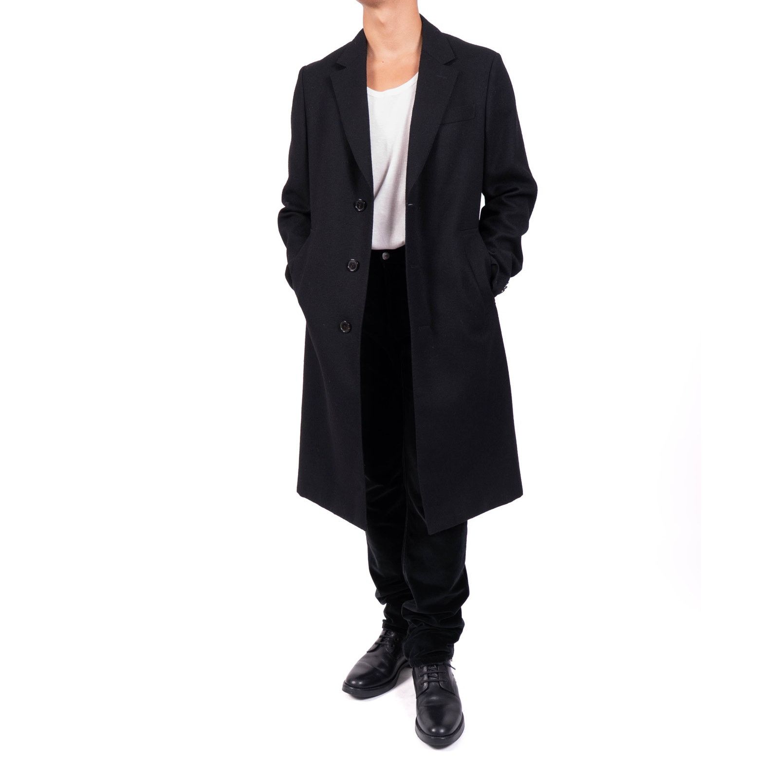Berluti FW17 Classic 3 Button Coat in Black Wool Size US M / EU 48-50 / 2 - 4 Thumbnail