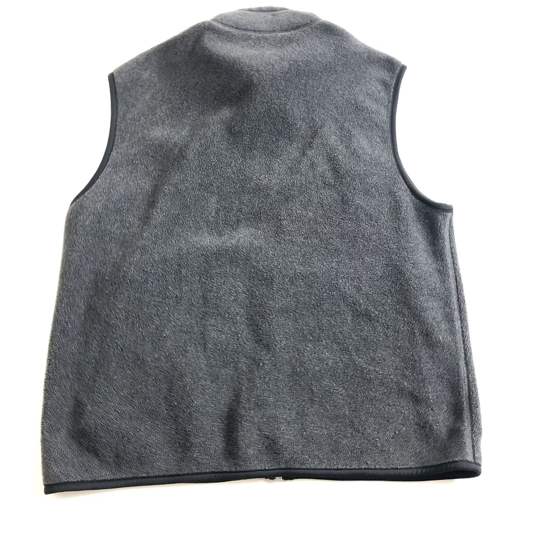 Gap GAP Fleece Vest Mens Large Gray Solid Full Zip Sweater Polyester Blend Size US L / EU 52-54 / 3 - 2 Thumbnail