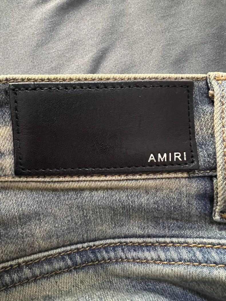 Amiri Amiri 18FW Camellia Patchwork Blue jeans Size US 29 - 3 Thumbnail