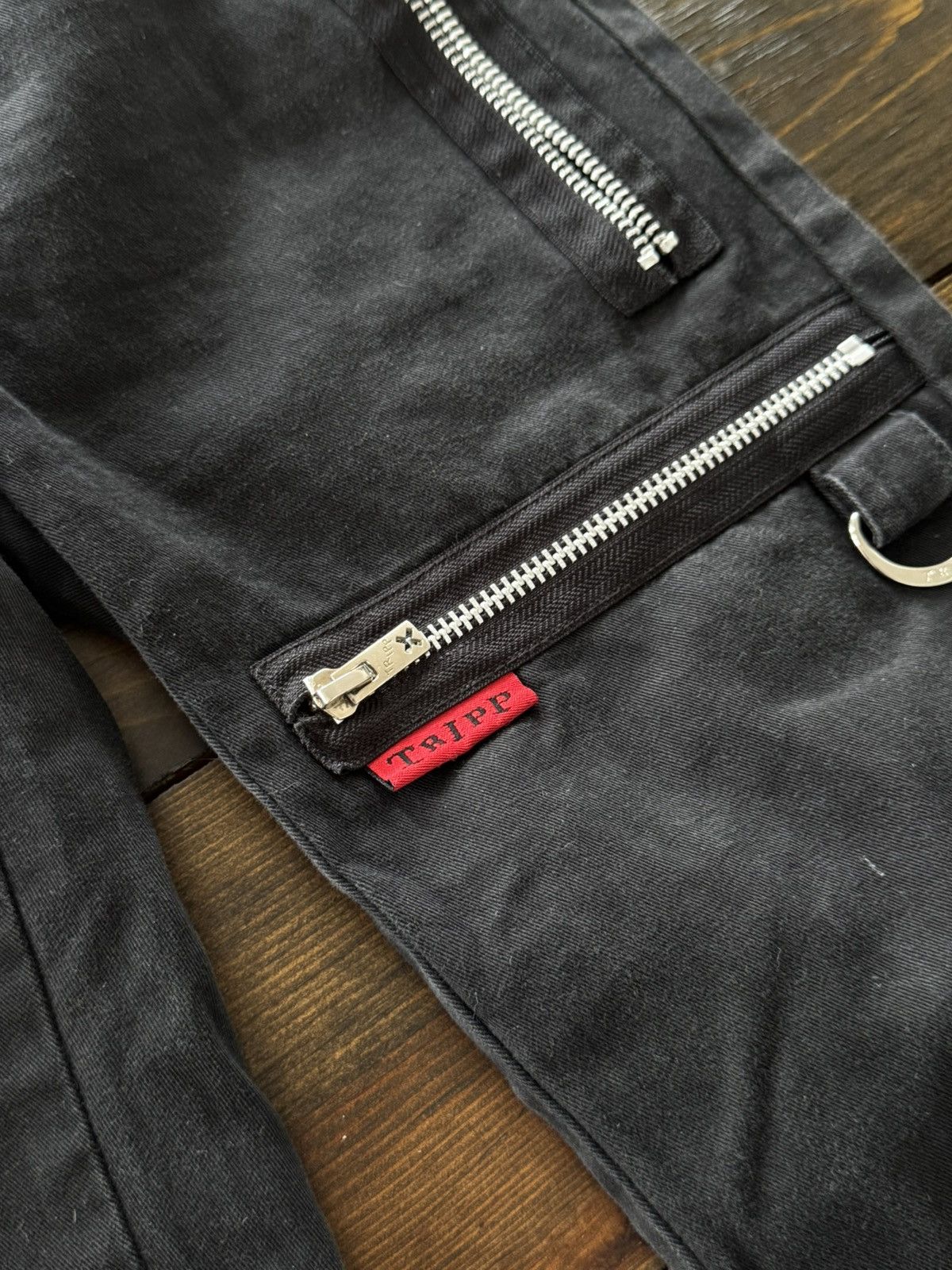 Tripp NYC Pinstripe Bondage Y2K Goth Vibe Pants