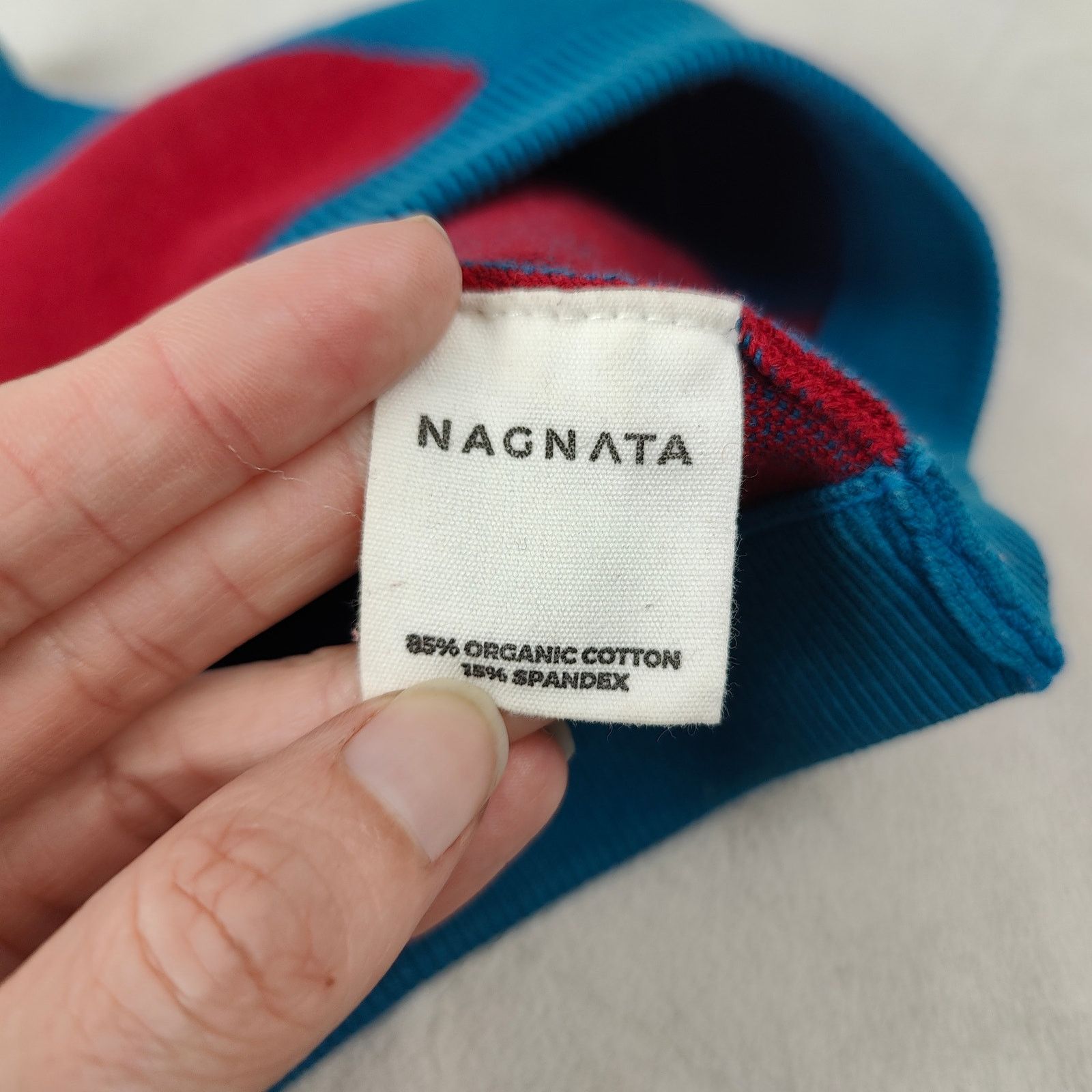 Other Nagnata Color Block Bralette Womens XS Teal Rouge Pullover Size ONE SIZE - 5 Thumbnail