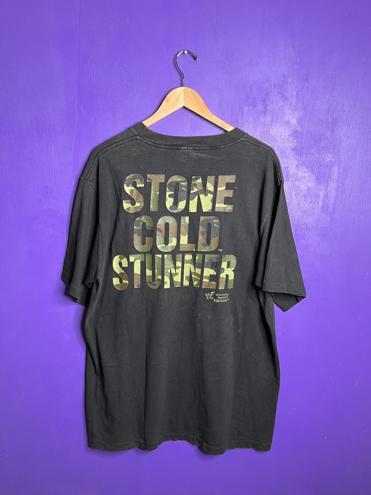Vintage × WWF Vintage 90s Stone cold stunner rattlesnake t-shirt Size US XL / EU 56 / 4 - 2 Thumbnail
