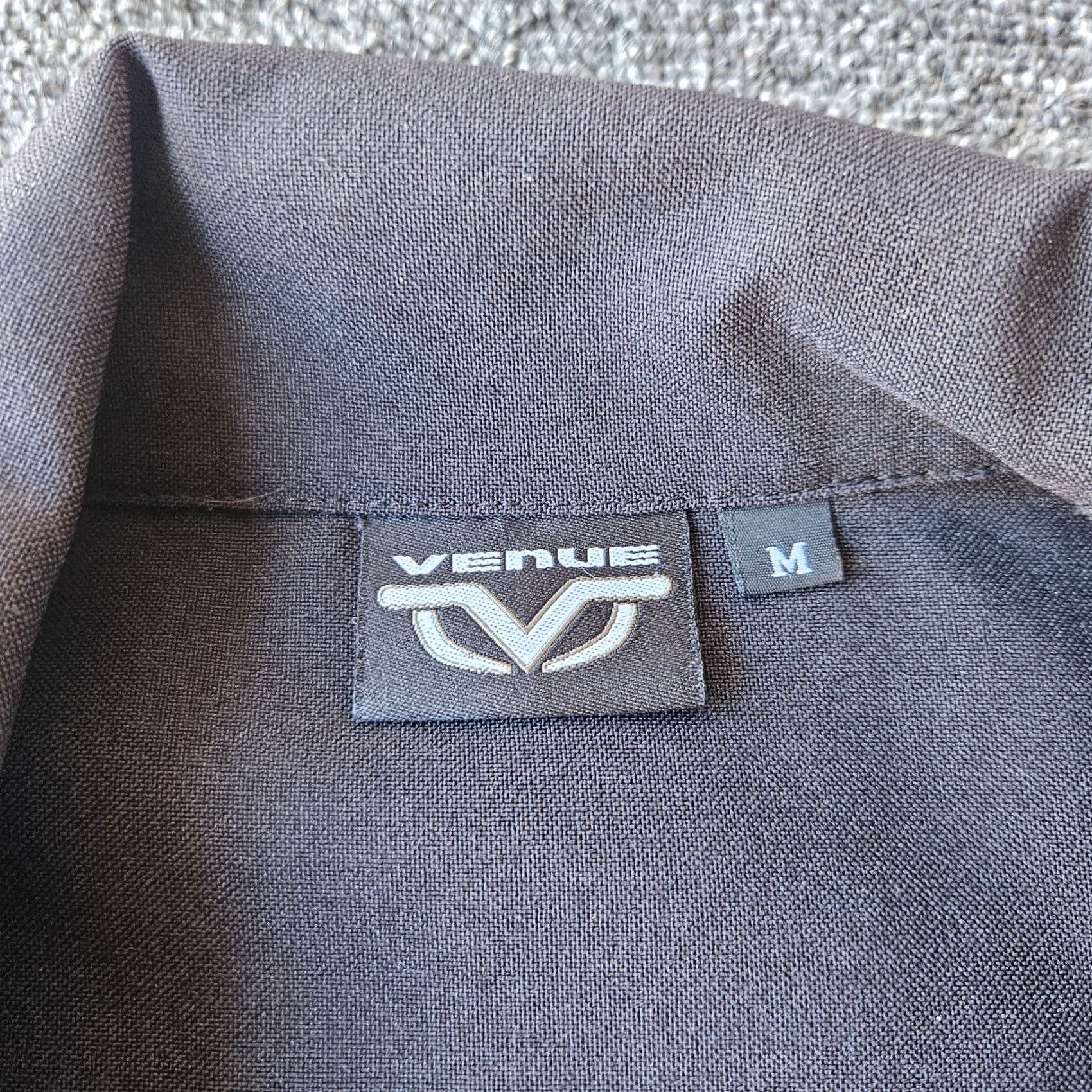 Avenue VINTAGE Venue Shirt Button-Up Short Sleeve Black Flame M Men Regular Spread Collar Size US M / EU 48-50 / 2 - 4 Thumbnail